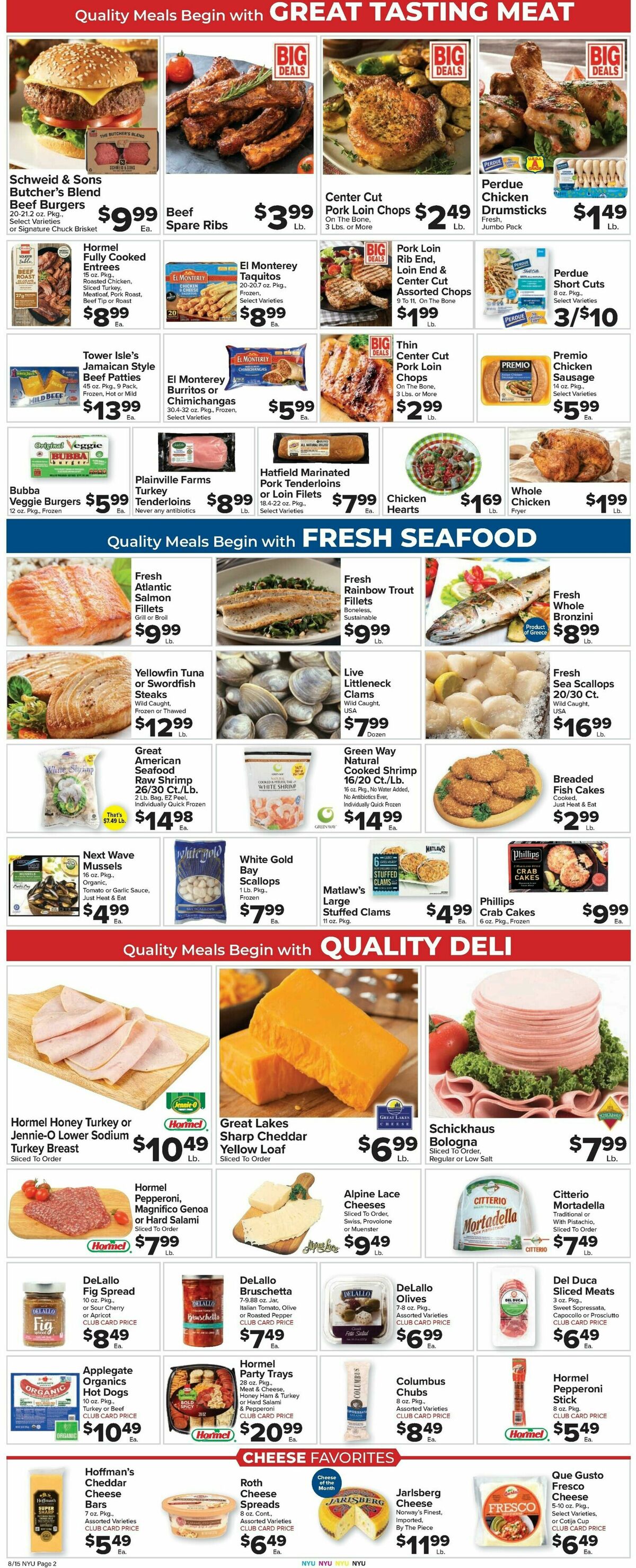 Food Town Weekly Ad from August 15