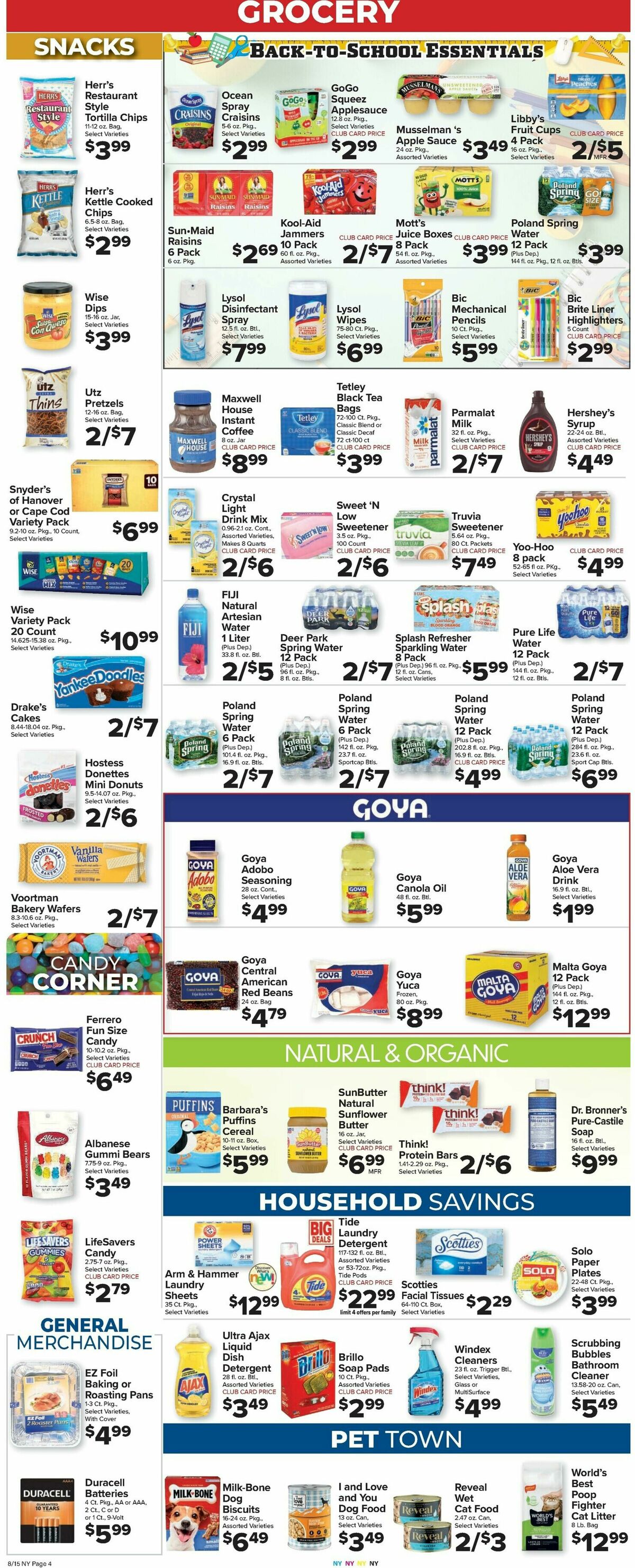 Food Town Weekly Ad from August 15