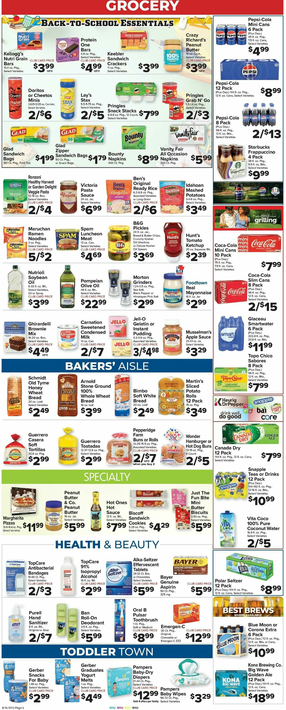 Food Town Weekly Ad from August 15
