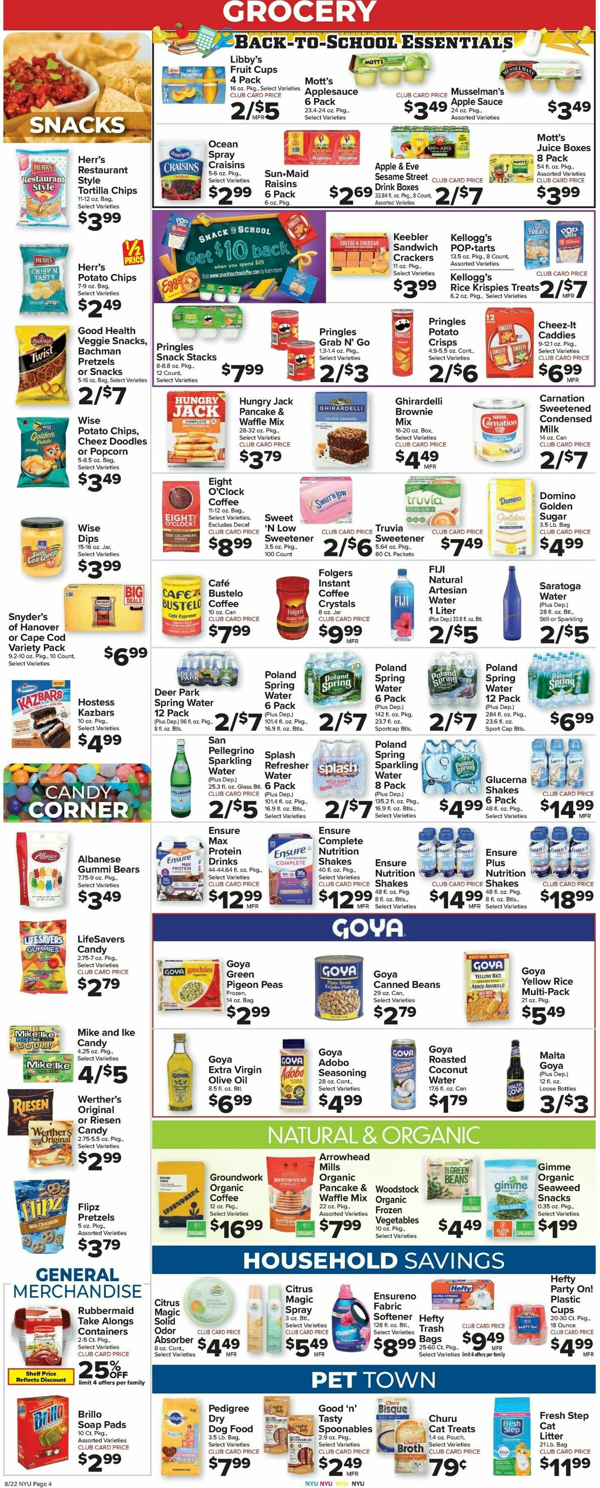 Food Town Weekly Ad from August 22