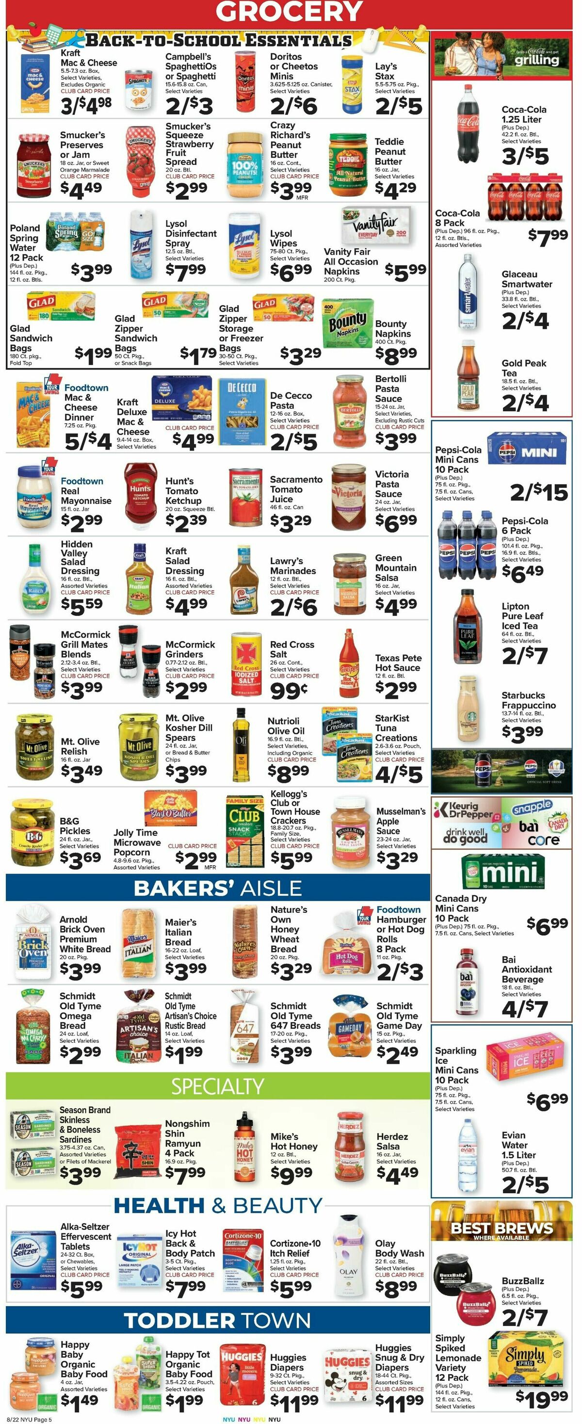Food Town Weekly Ad from August 22