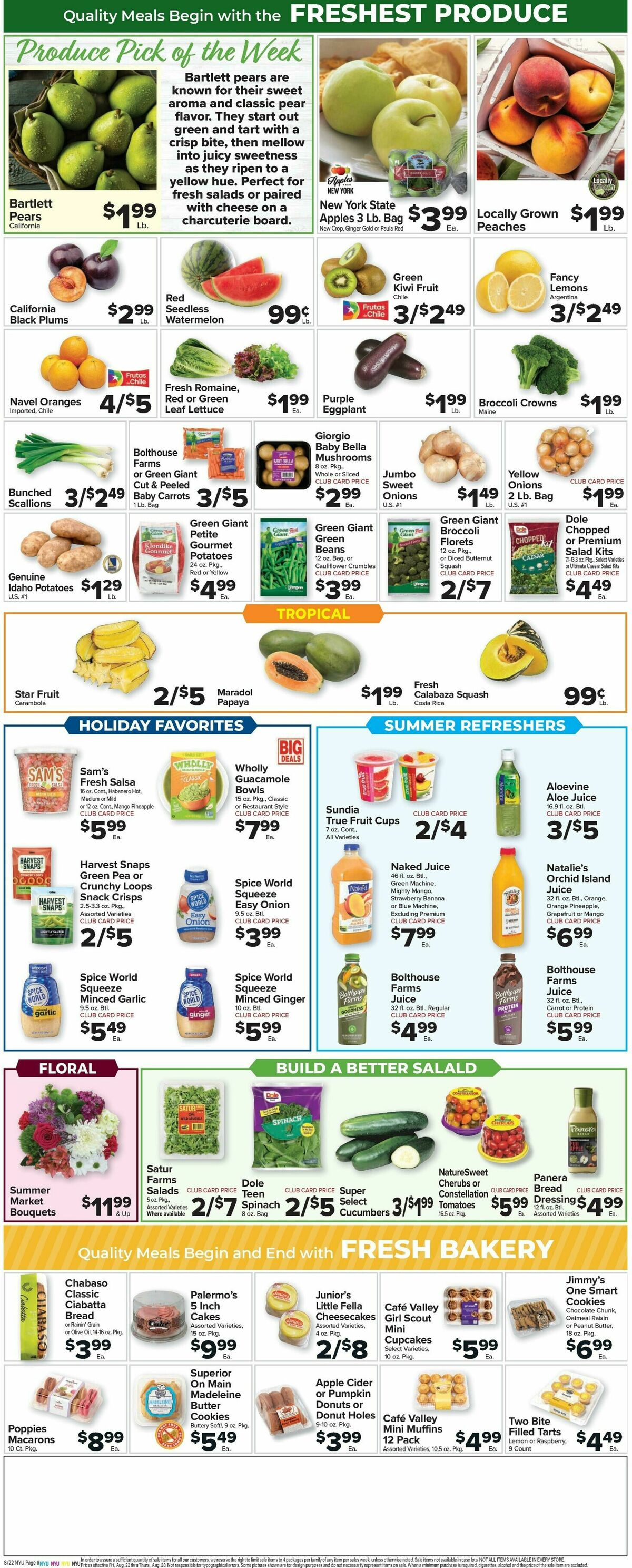Food Town Weekly Ad from August 22