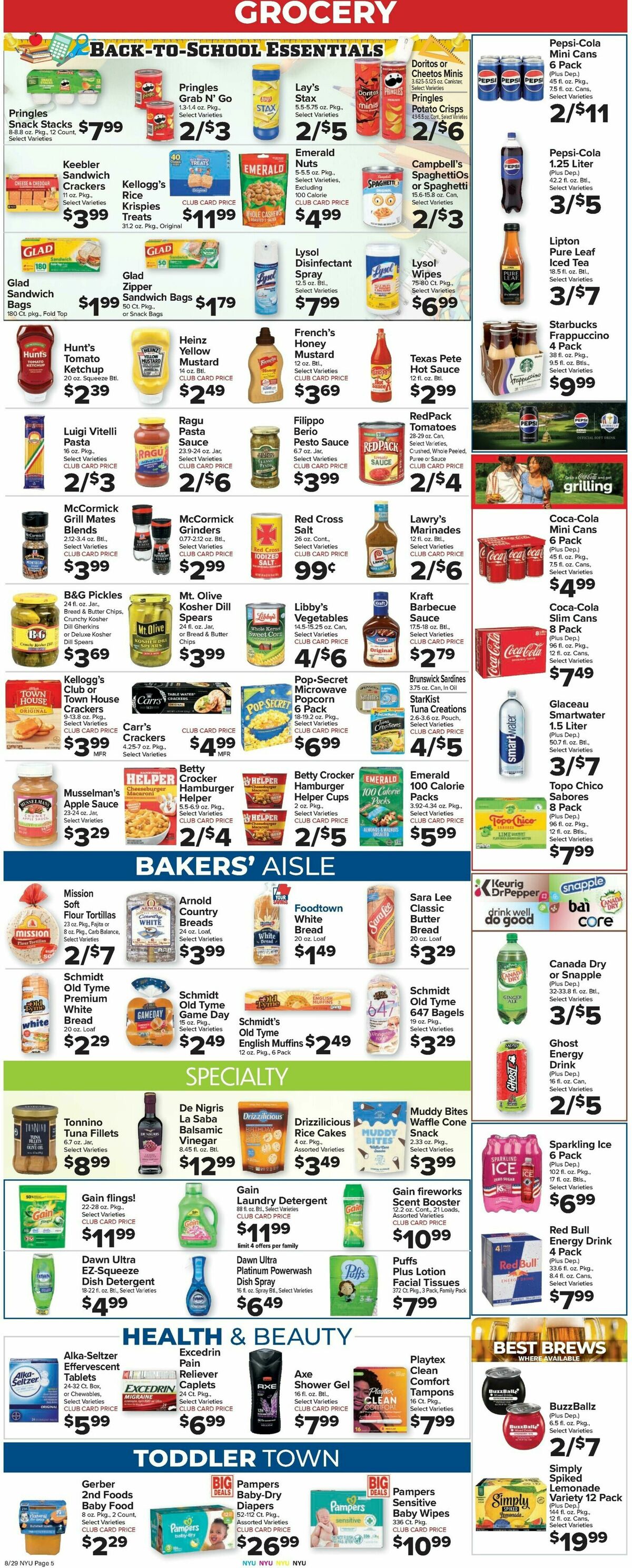 Food Town Weekly Ad from August 29