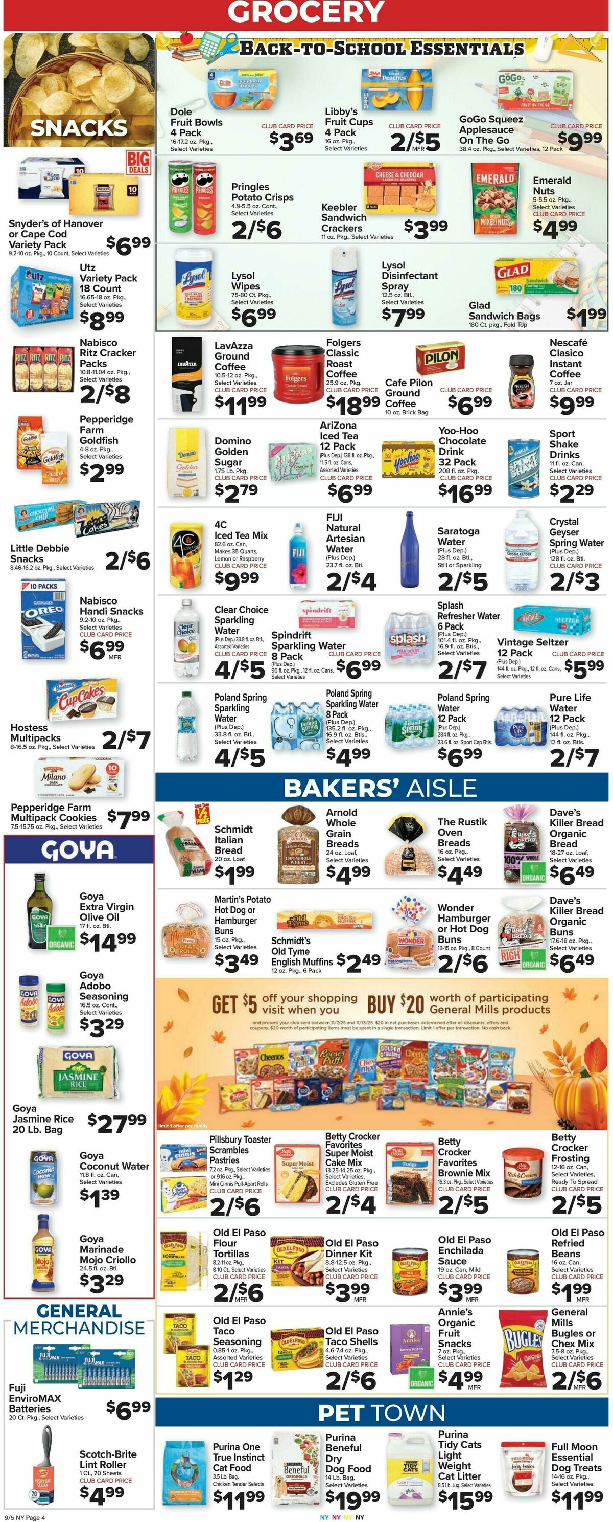 Food Town Weekly Ad from September 5