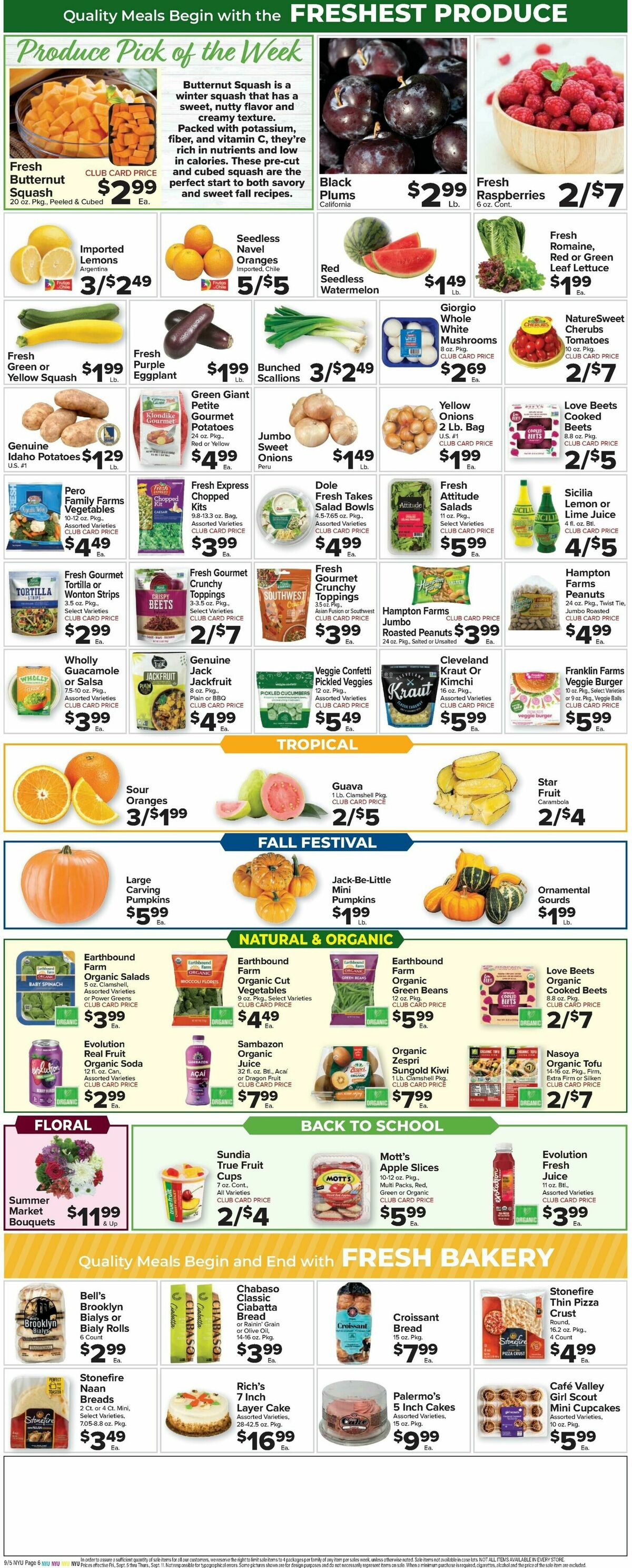 Food Town Weekly Ad from September 5