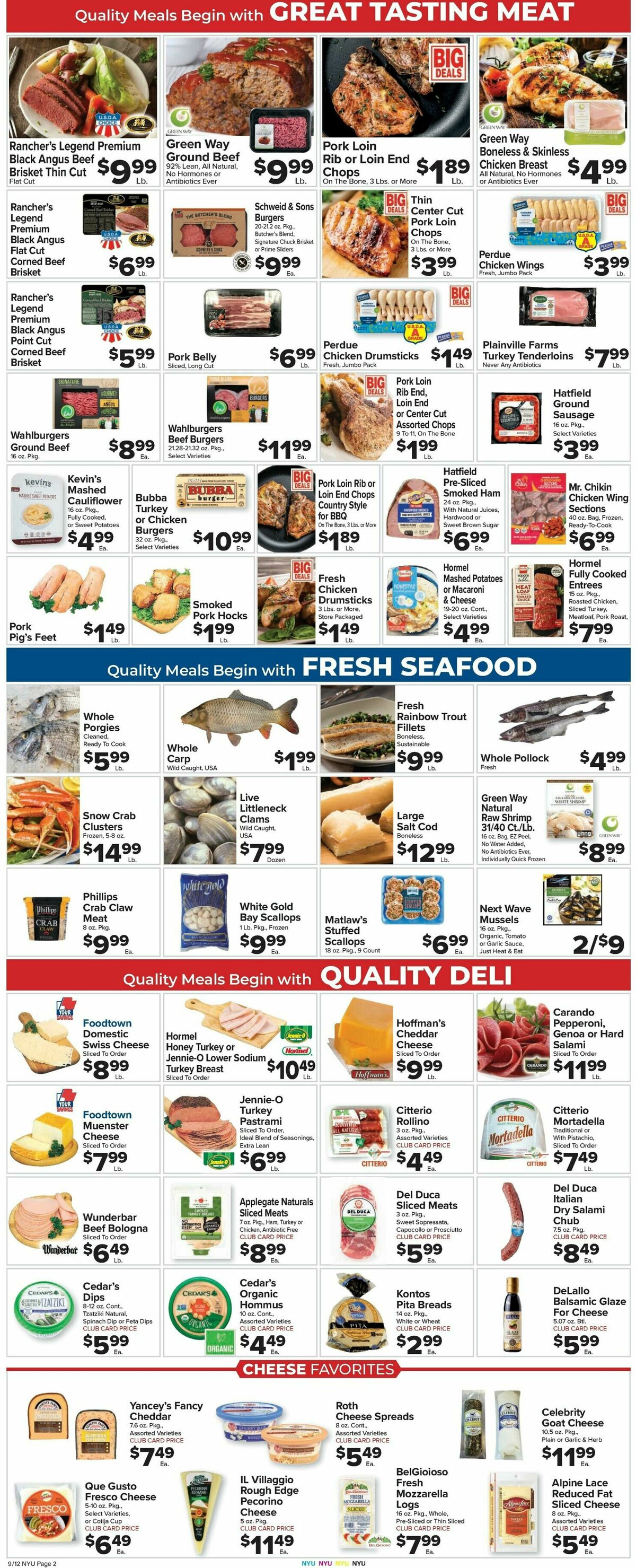 Food Town Weekly Ad from September 12