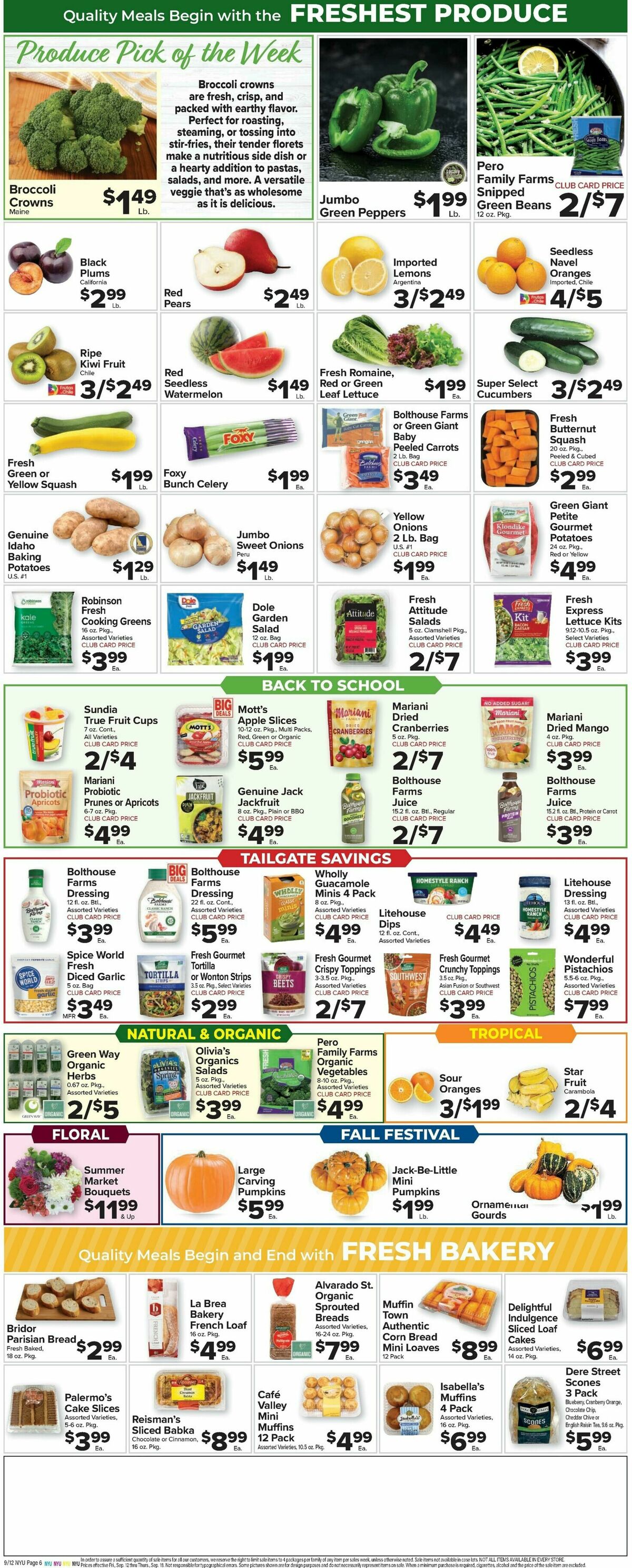 Food Town Weekly Ad from September 12
