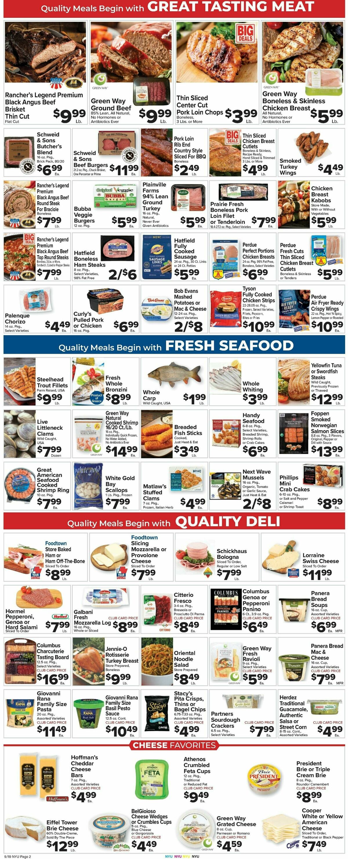 Food Town Weekly Ad from September 19