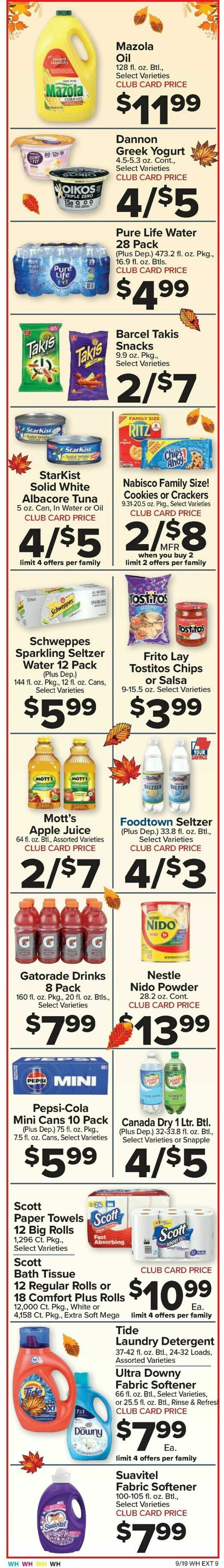 Food Town Weekly Ad from September 19