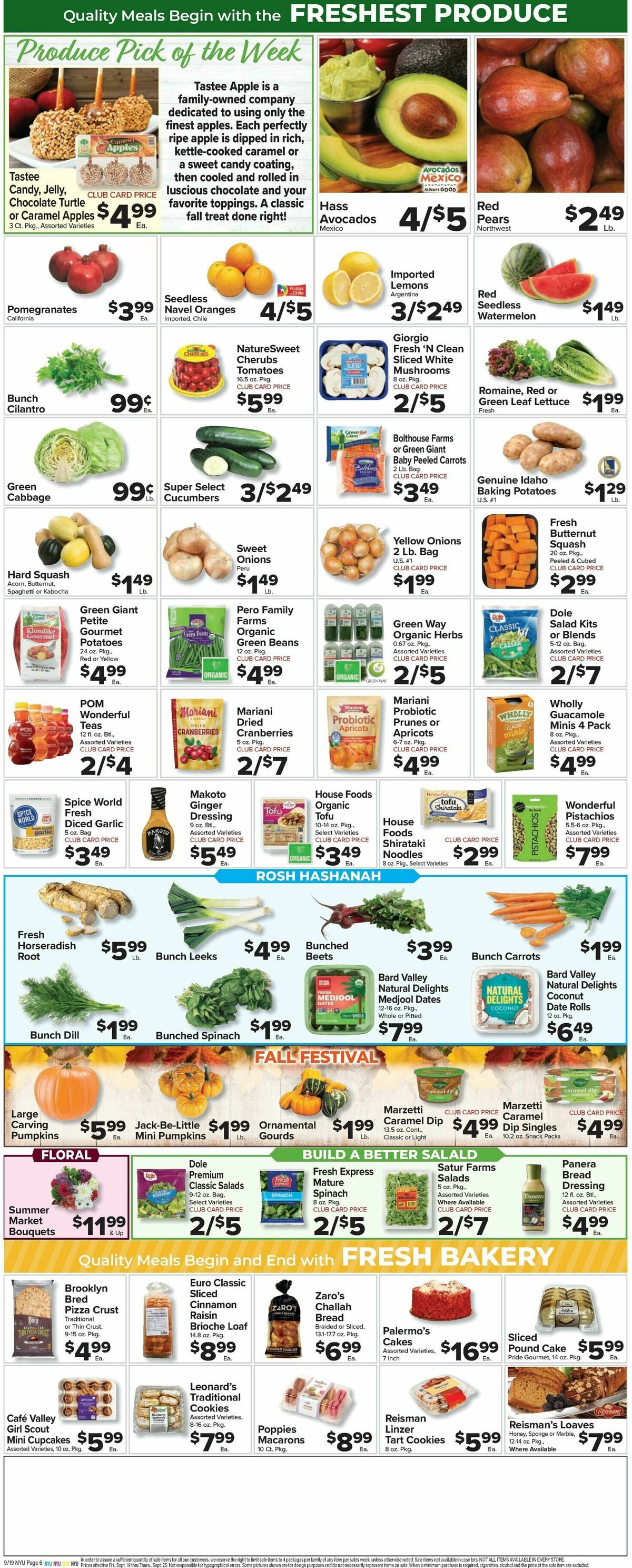 Food Town Weekly Ad from September 19
