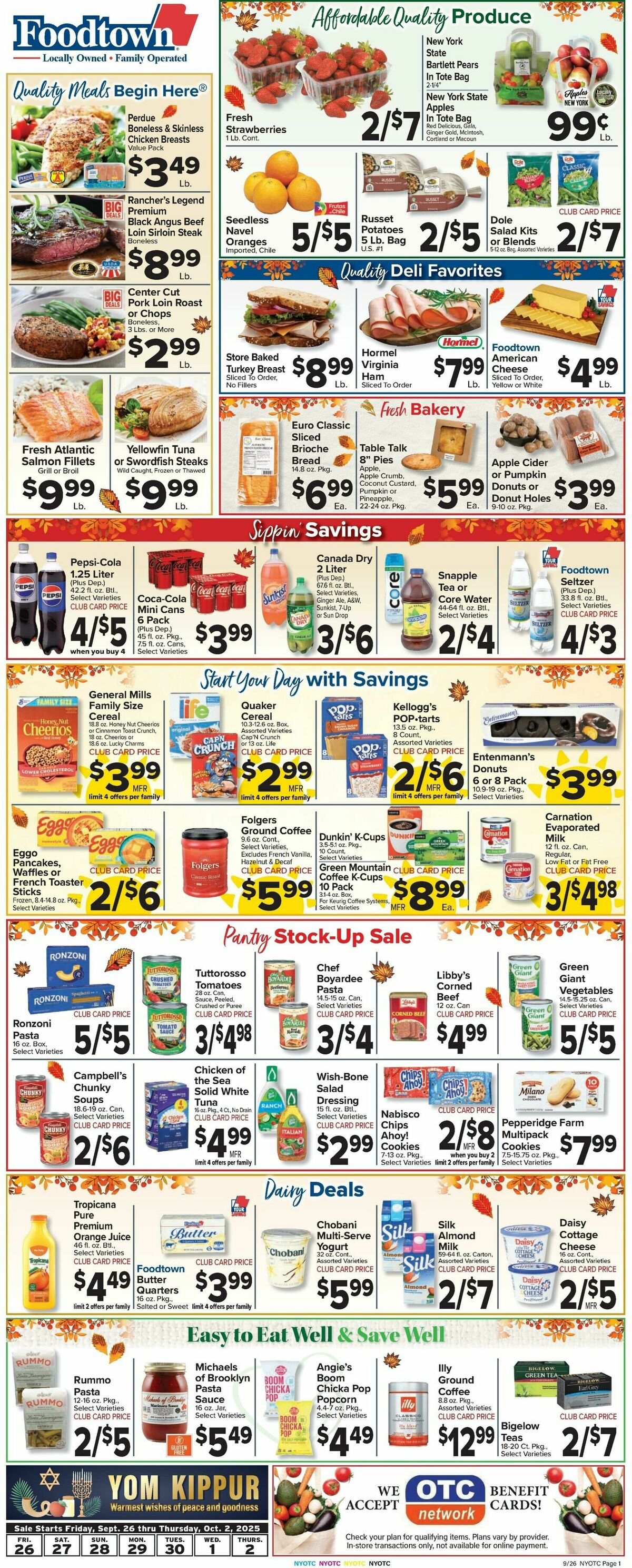 Food Town Weekly Ad from September 26