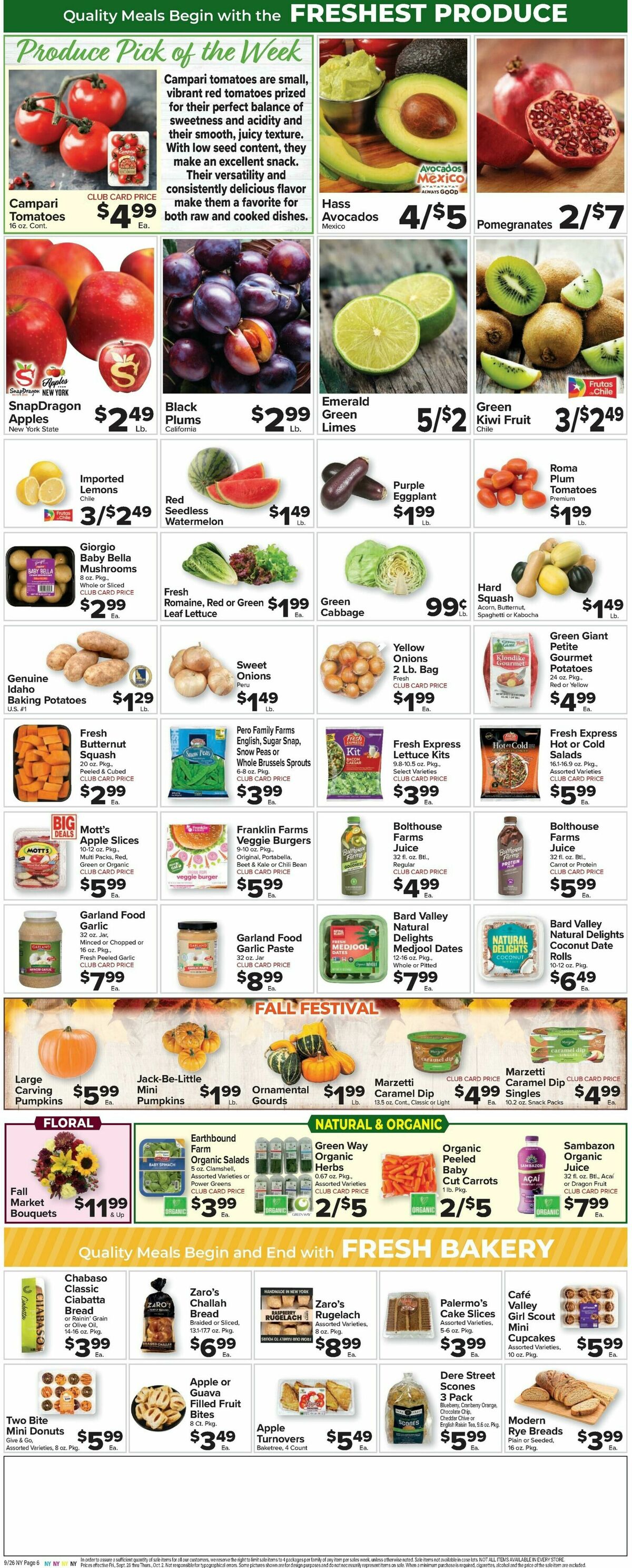 Food Town Weekly Ad from September 26