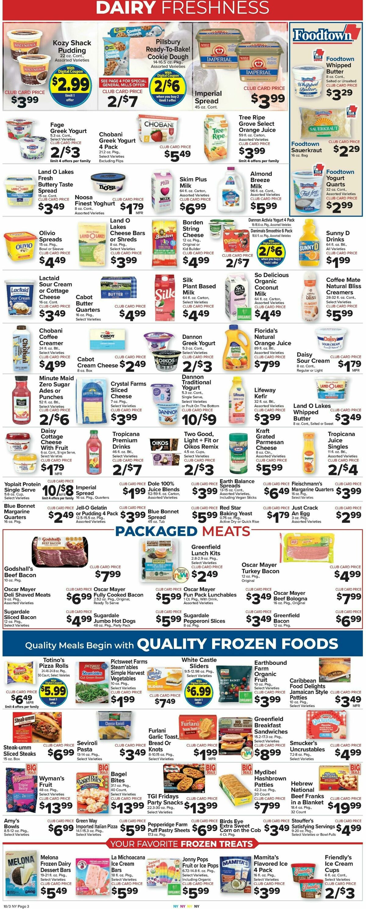 Food Town Weekly Ad from October 3