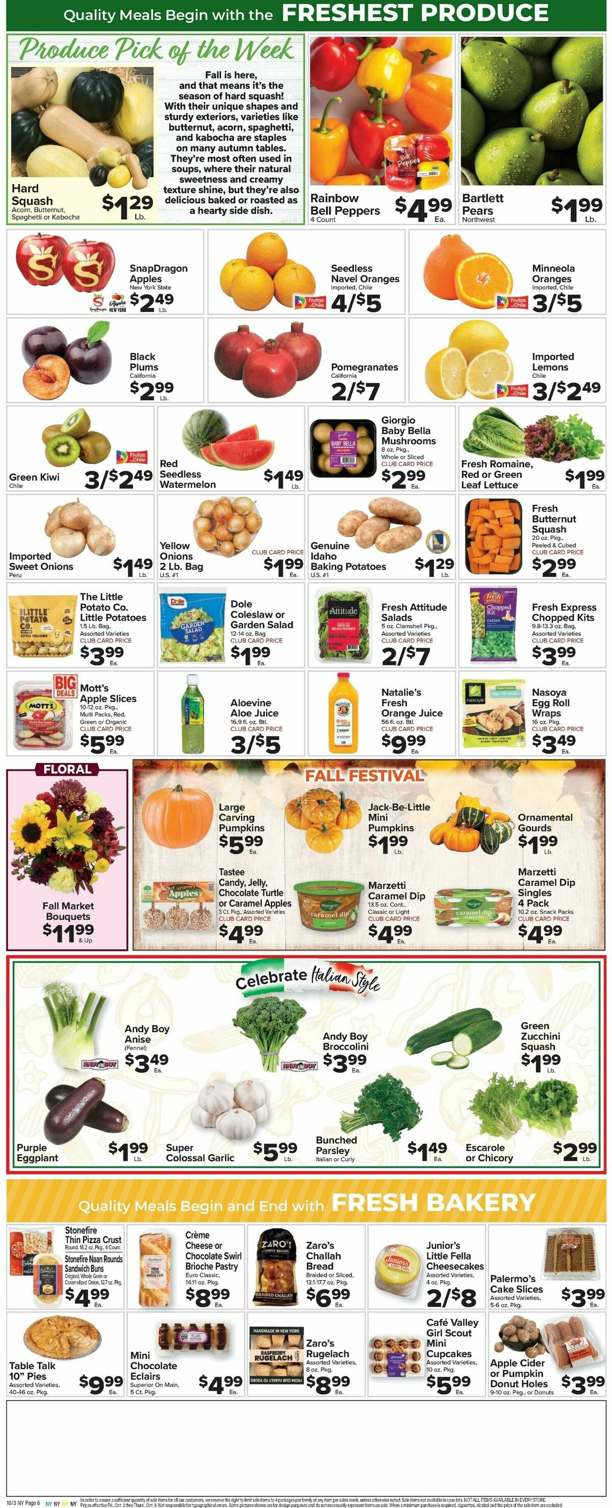 Food Town Weekly Ad from October 3