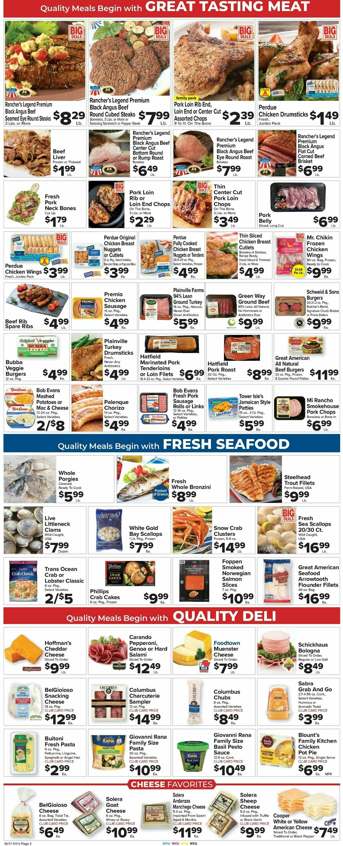 Food Town Weekly Ad from October 17