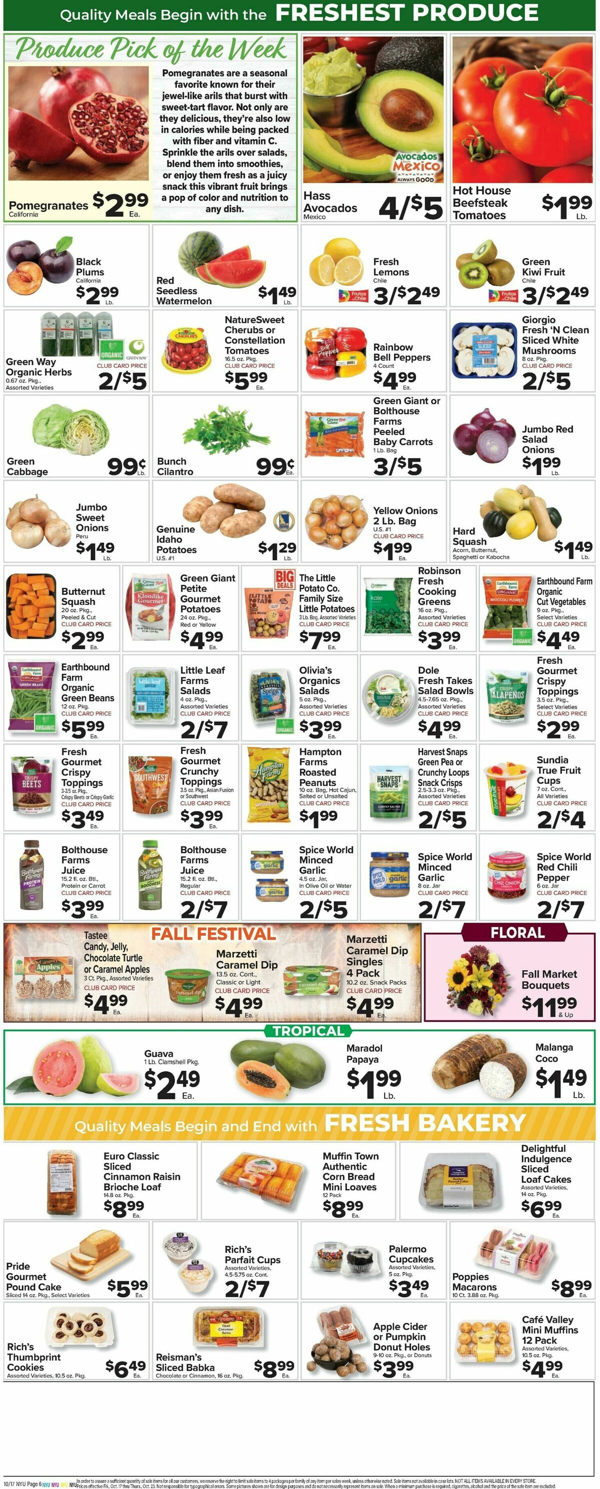 Food Town Weekly Ad from October 17