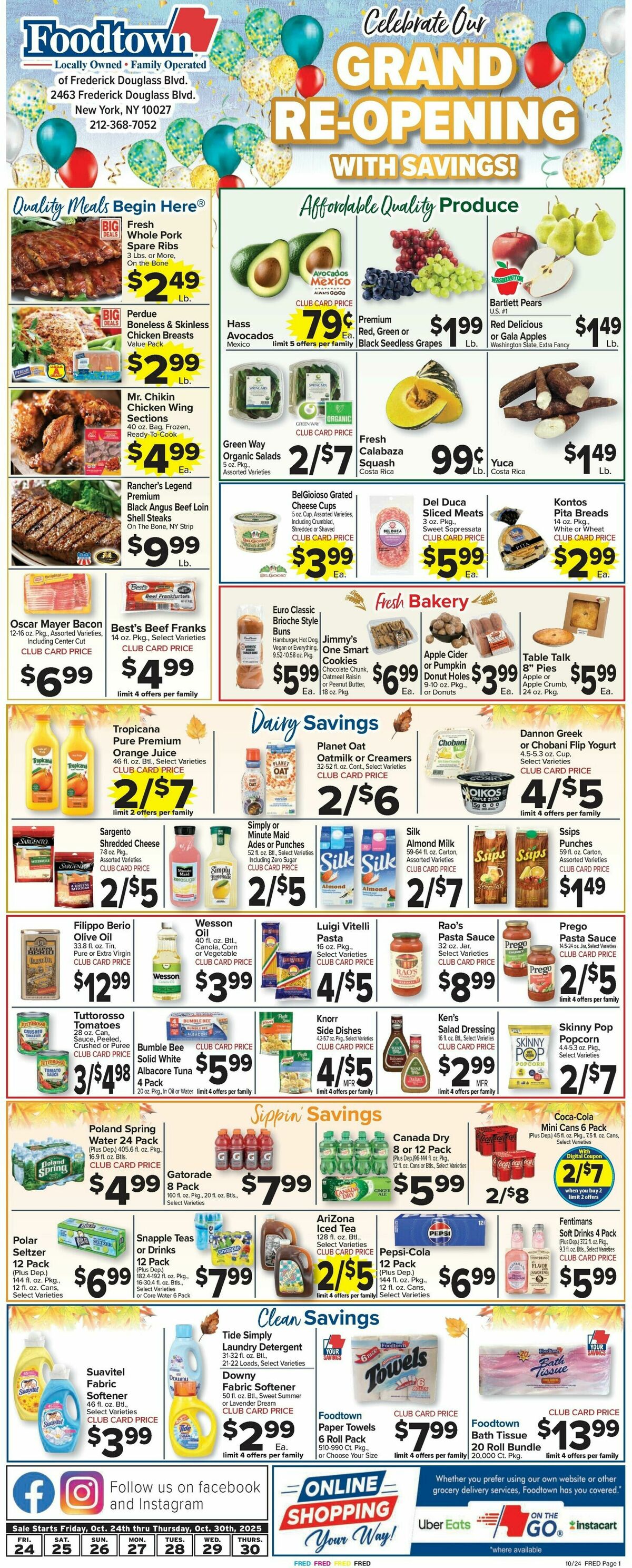 Food Town Weekly Ad from October 24