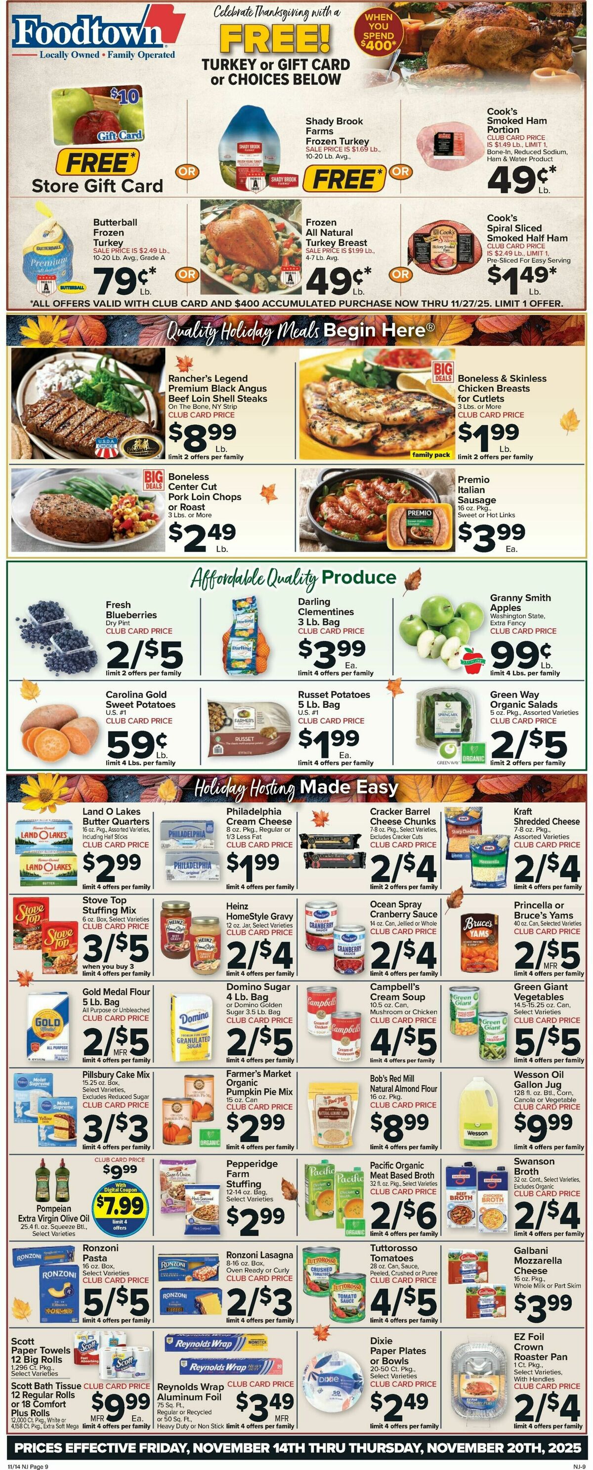 Food Town Weekly Ad from November 14