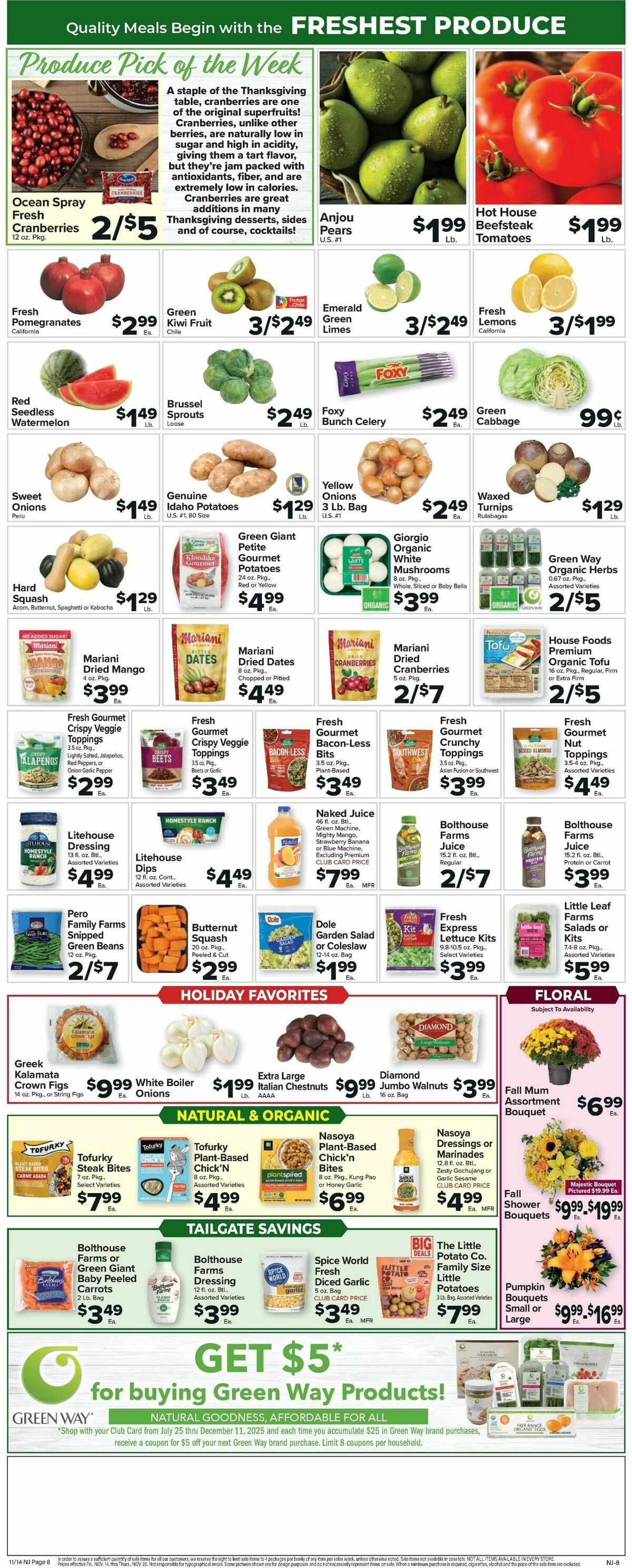Food Town Weekly Ad from November 14