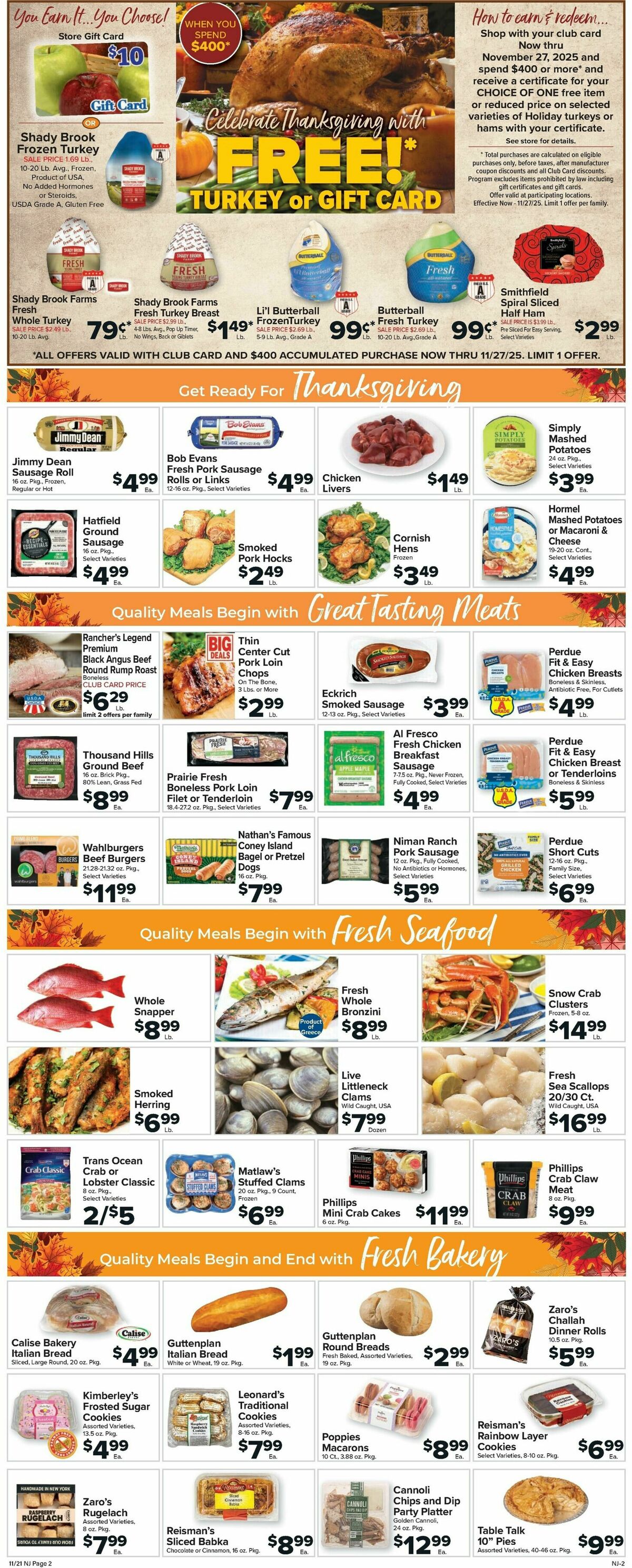 Food Town Weekly Ad from November 21