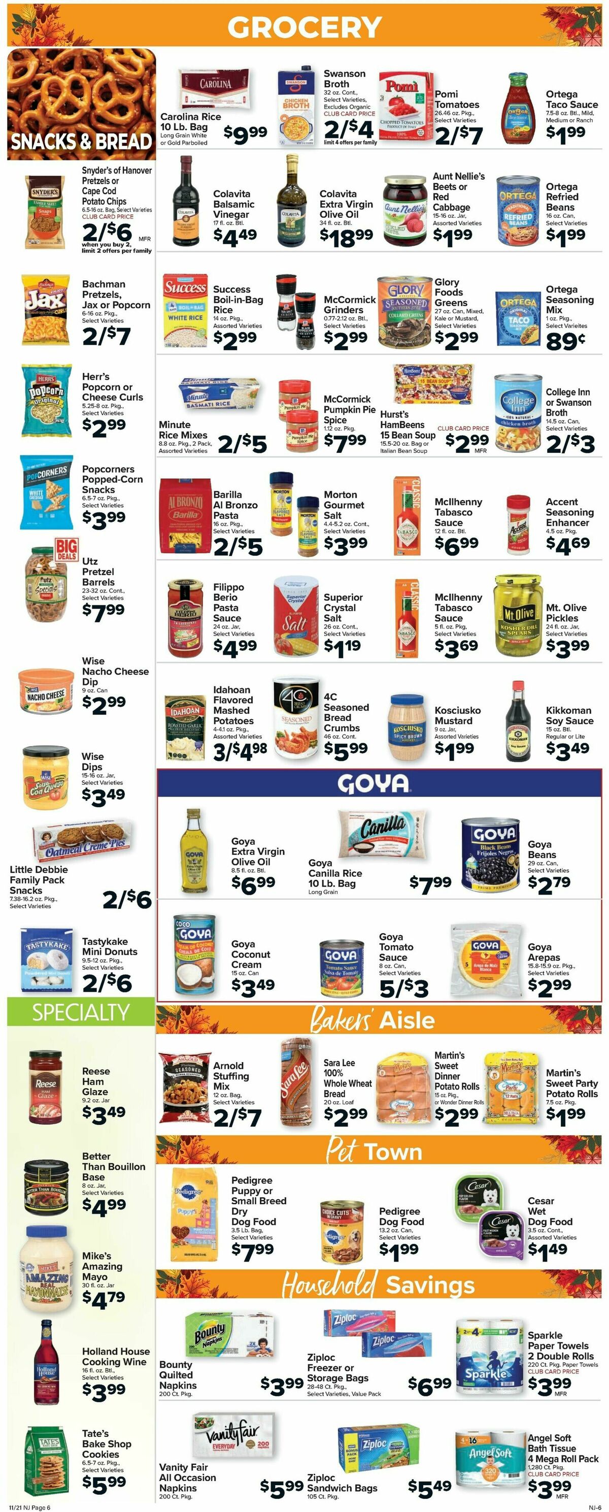 Food Town Weekly Ad from November 21