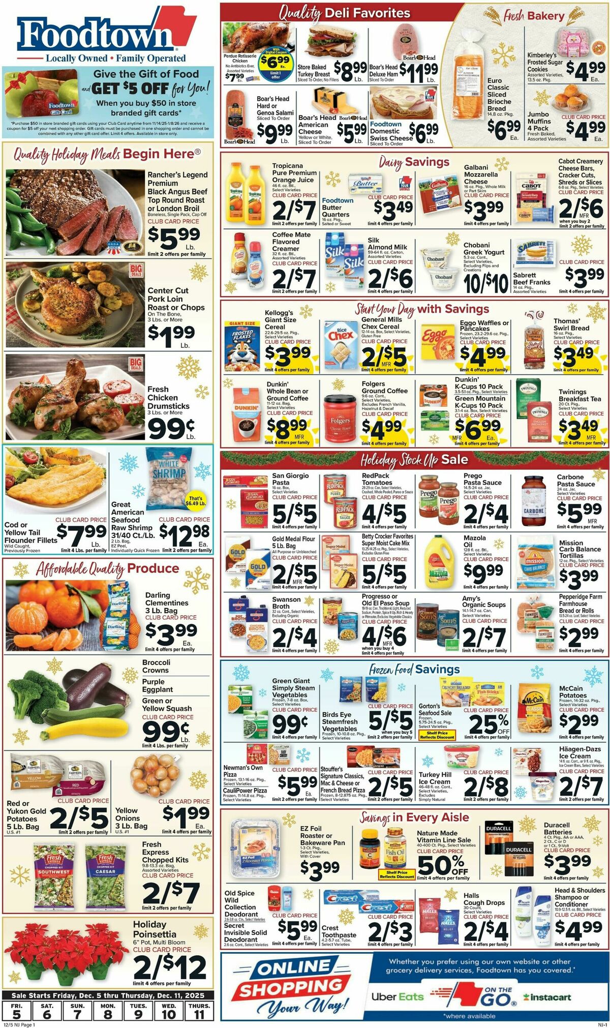 Food Town Weekly Ad from December 5