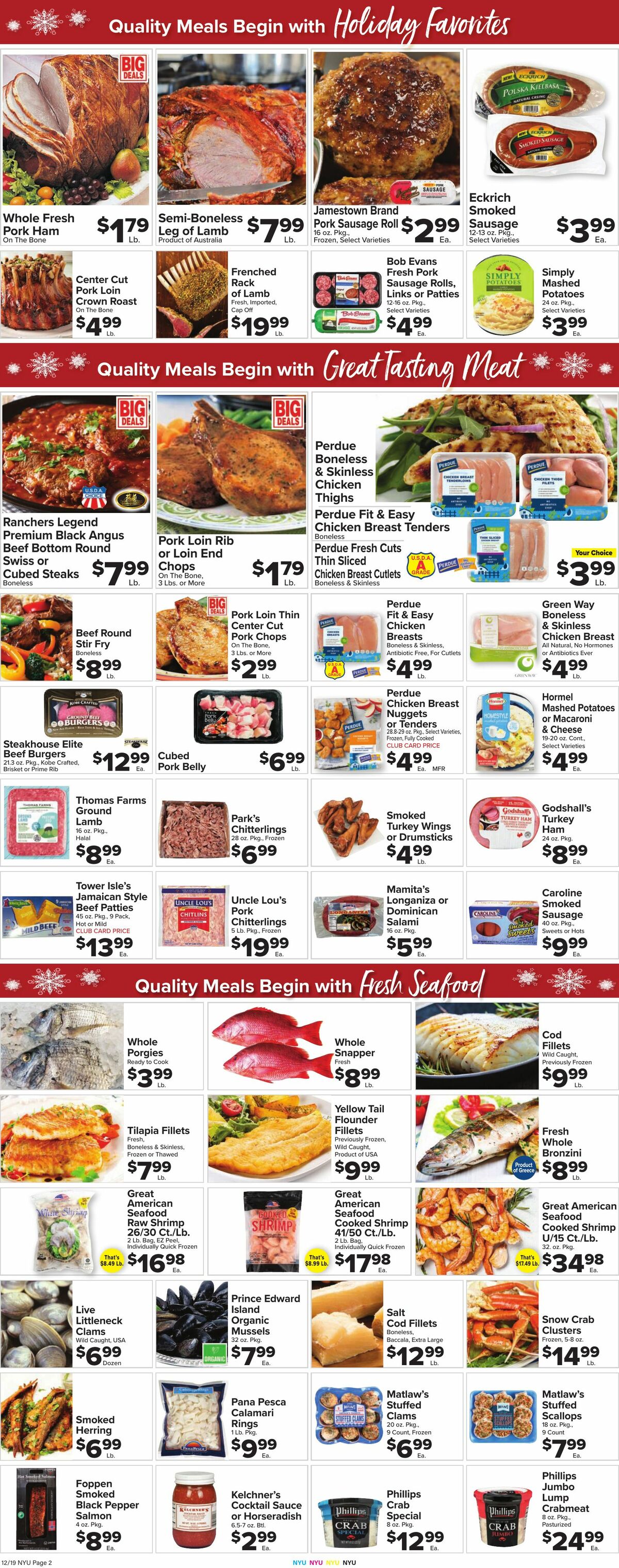 Food Town Weekly Ad from December 19