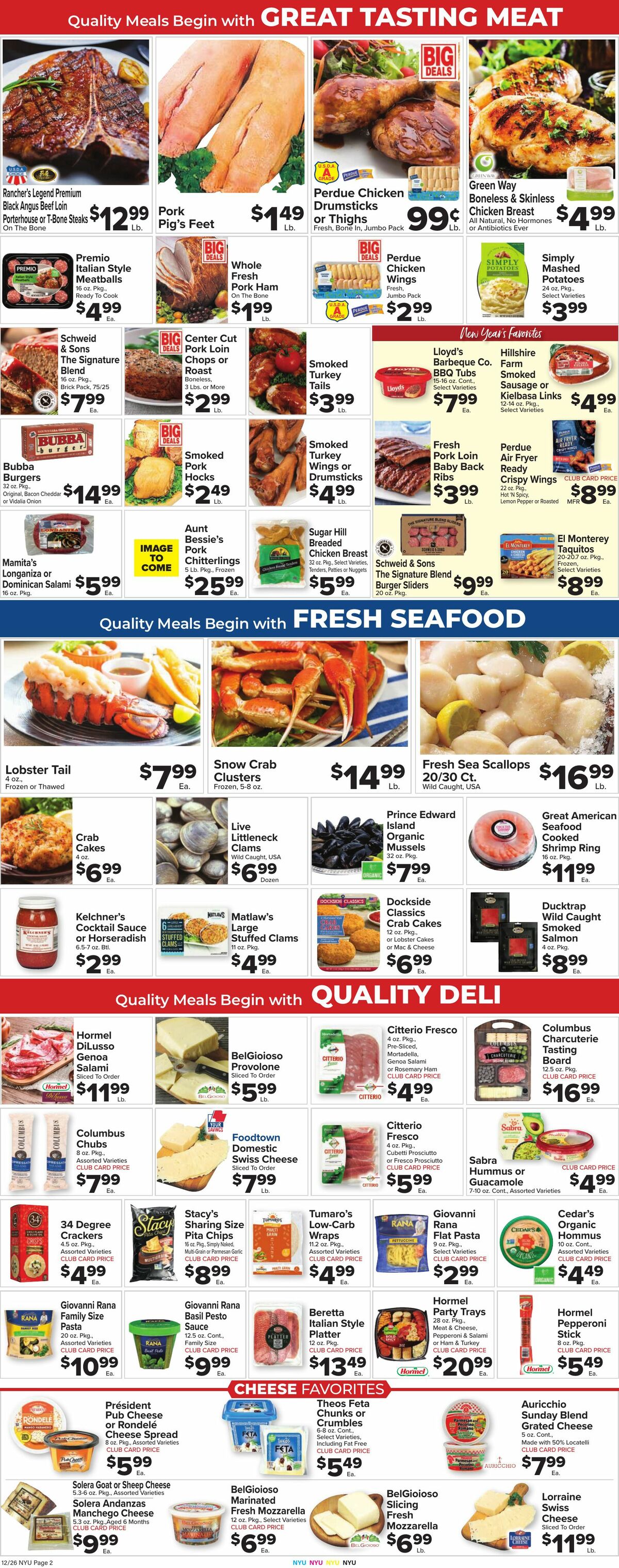 Food Town Weekly Ad from December 26