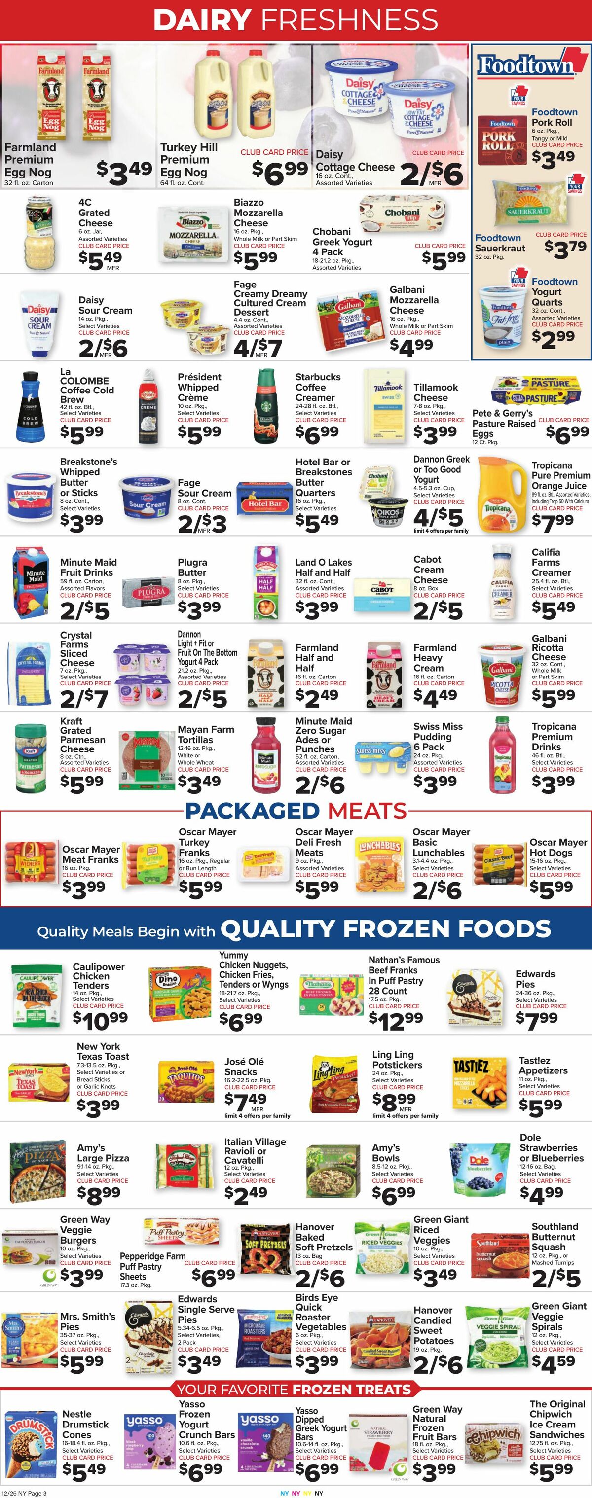 Food Town Weekly Ad from December 26