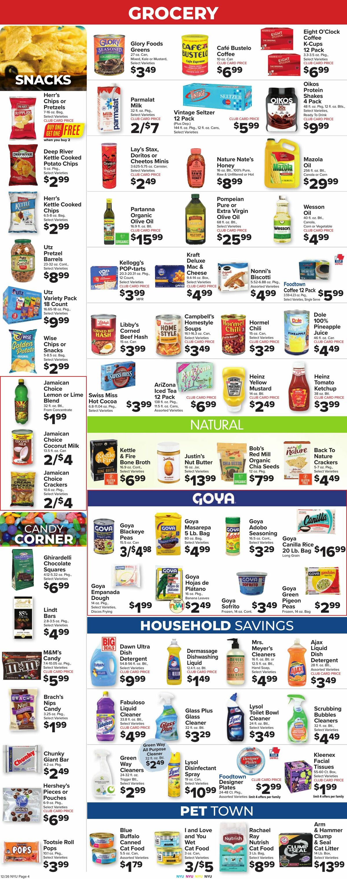 Food Town Weekly Ad from December 26