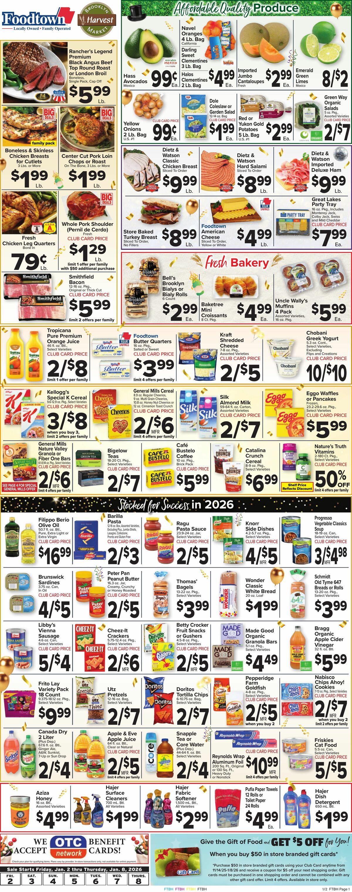 Food Town Weekly Ad from January 2