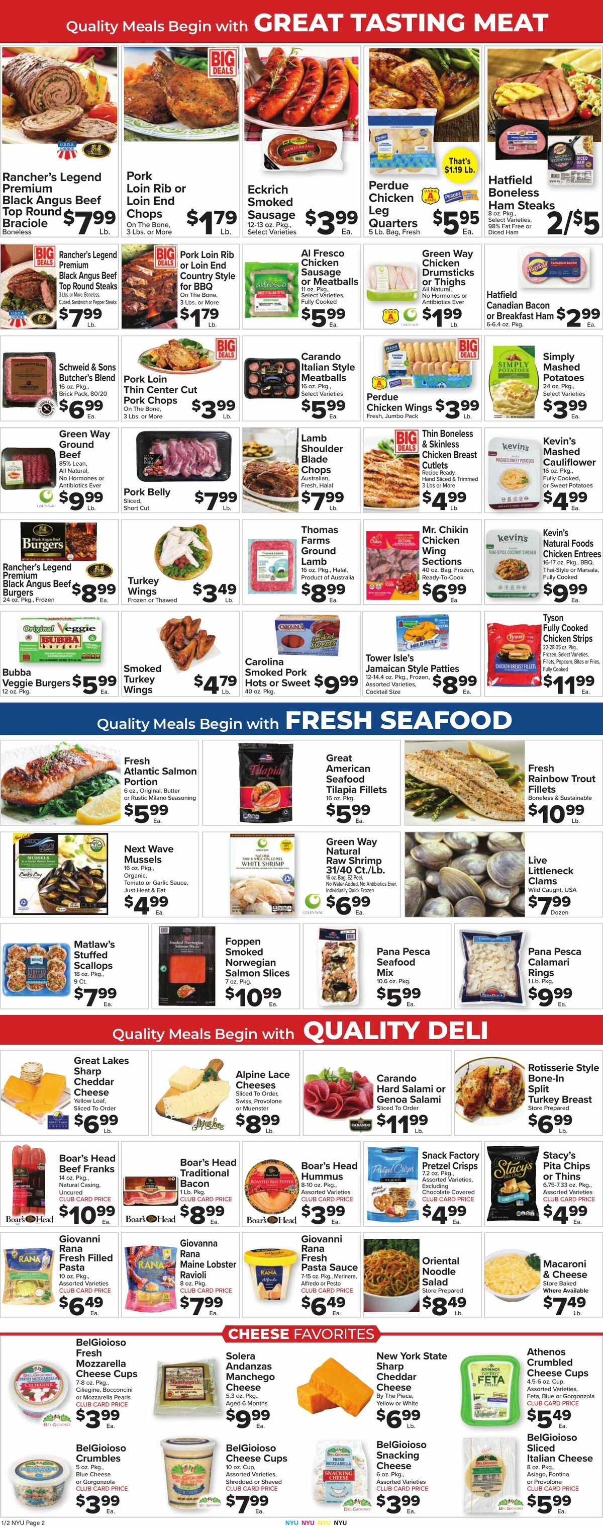 Food Town Weekly Ad from January 2