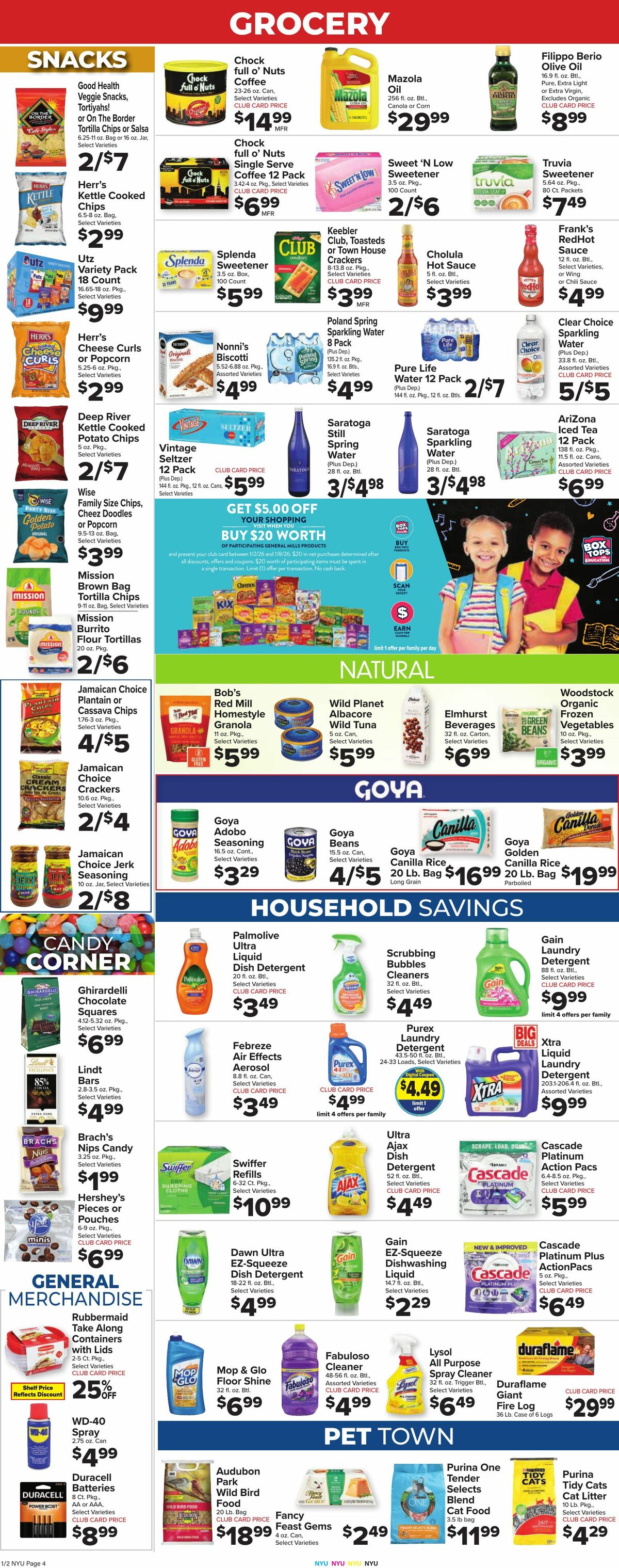 Food Town Weekly Ad from January 2