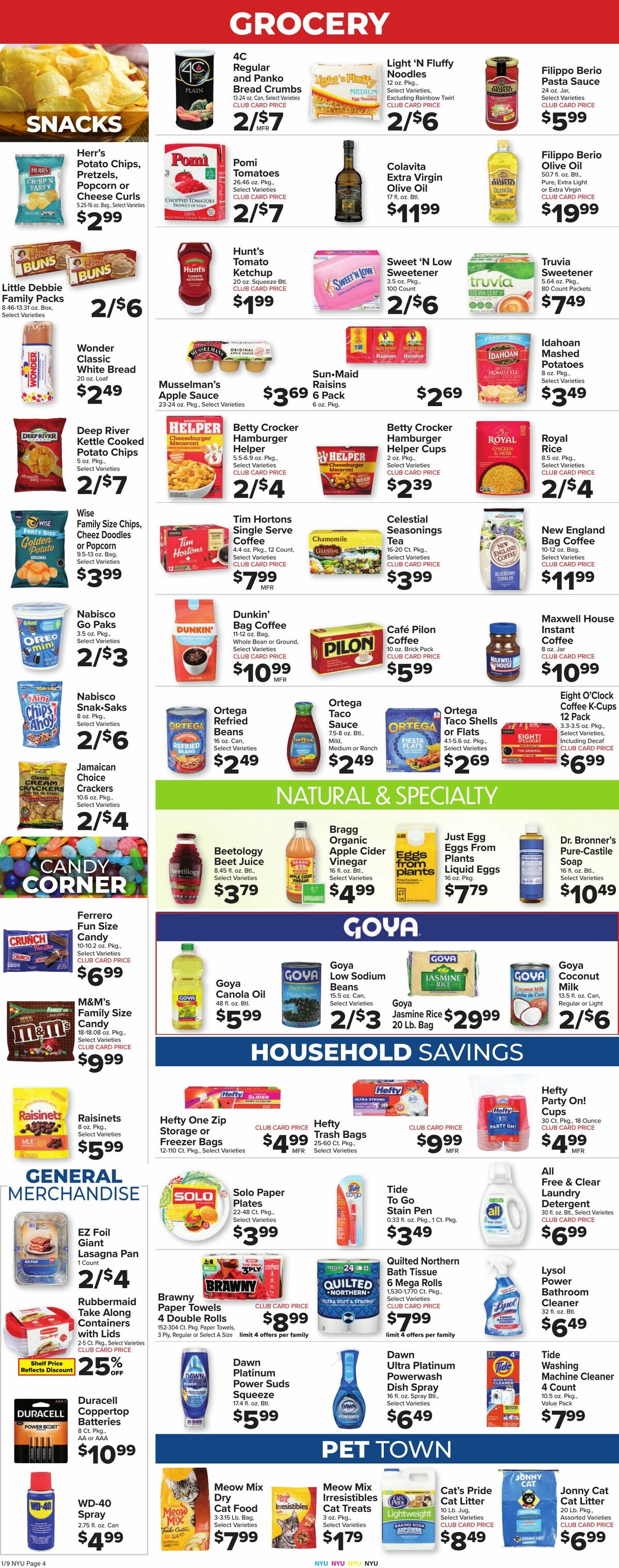 Food Town Weekly Ad from January 9