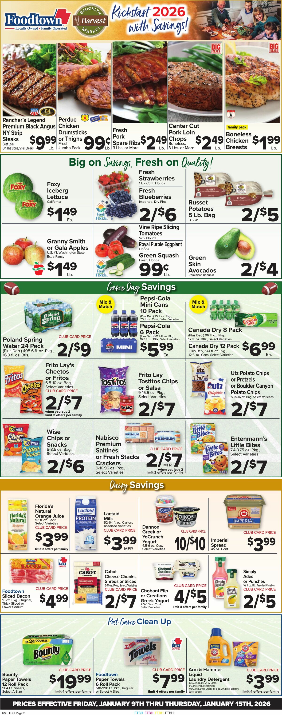 Food Town Weekly Ad from January 9
