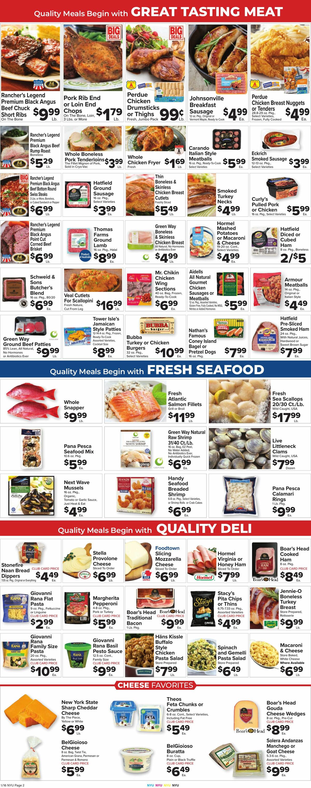 Food Town Weekly Ad from January 16
