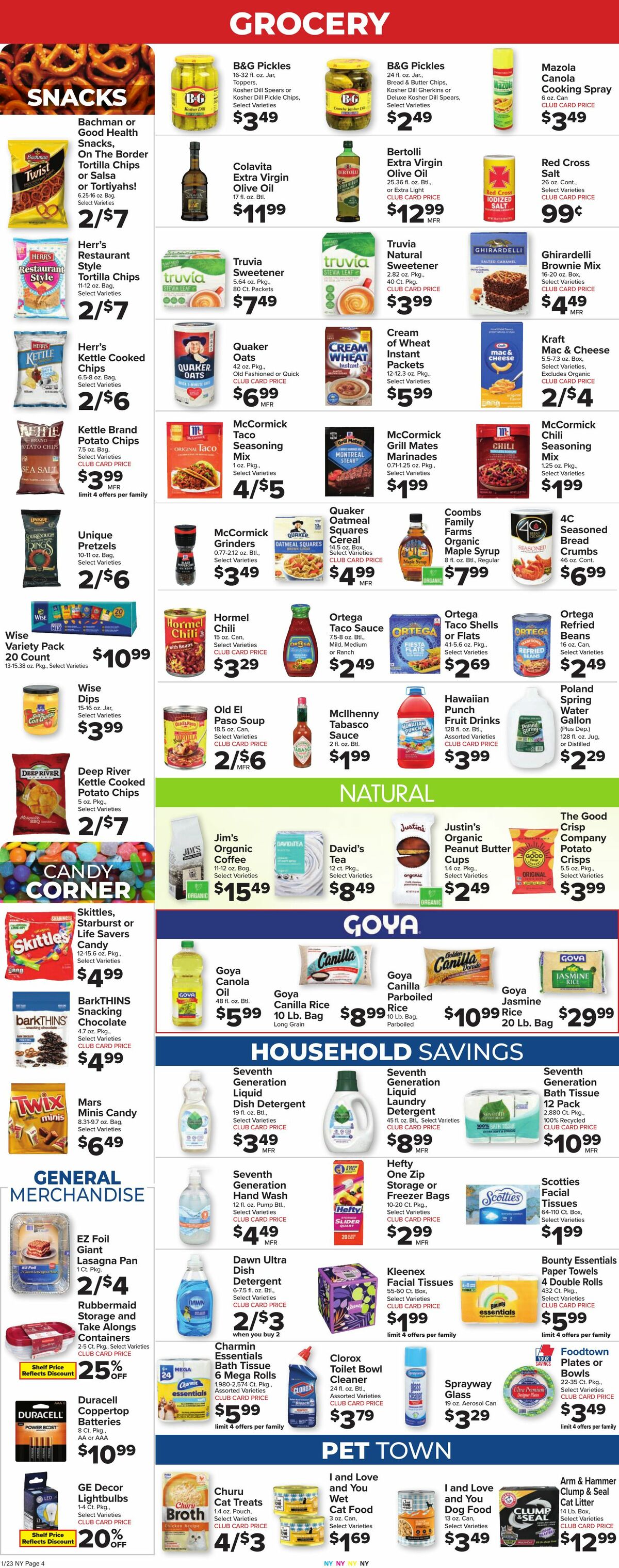 Food Town Weekly Ad from January 23