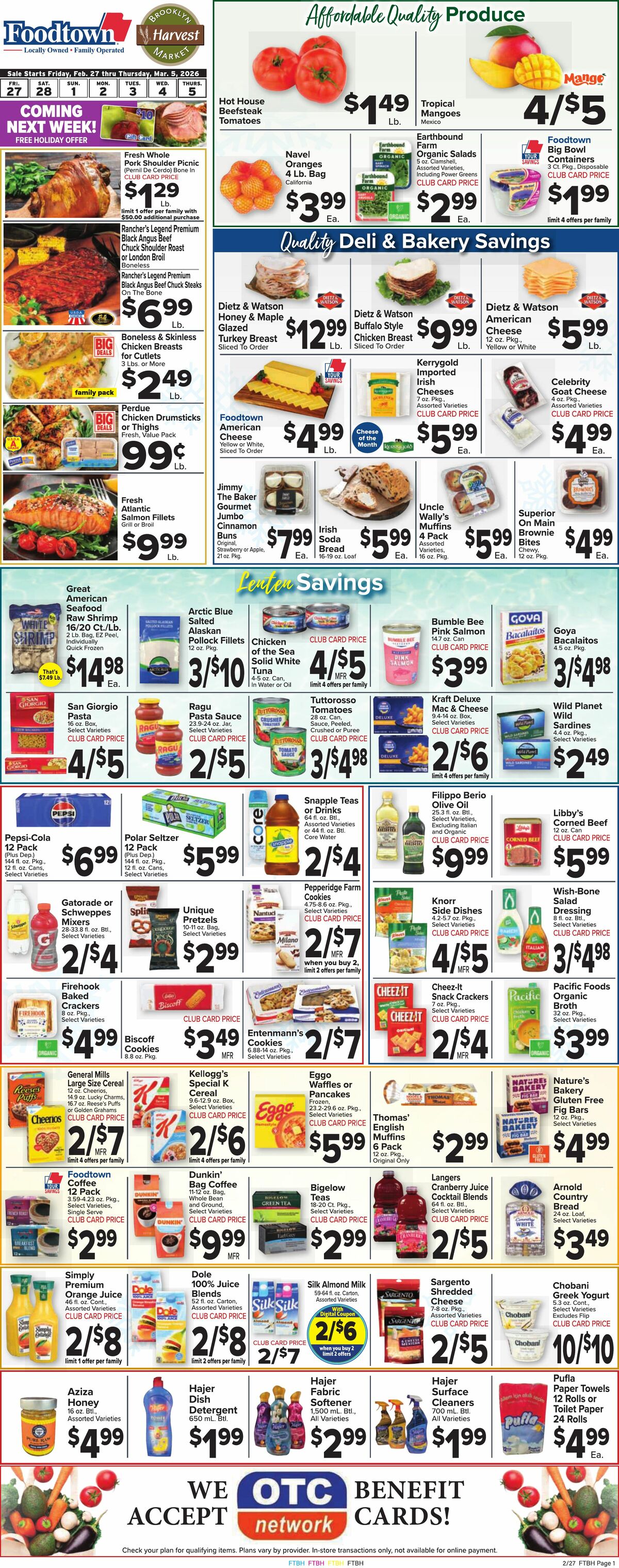 Food Town Weekly Ad from February 27