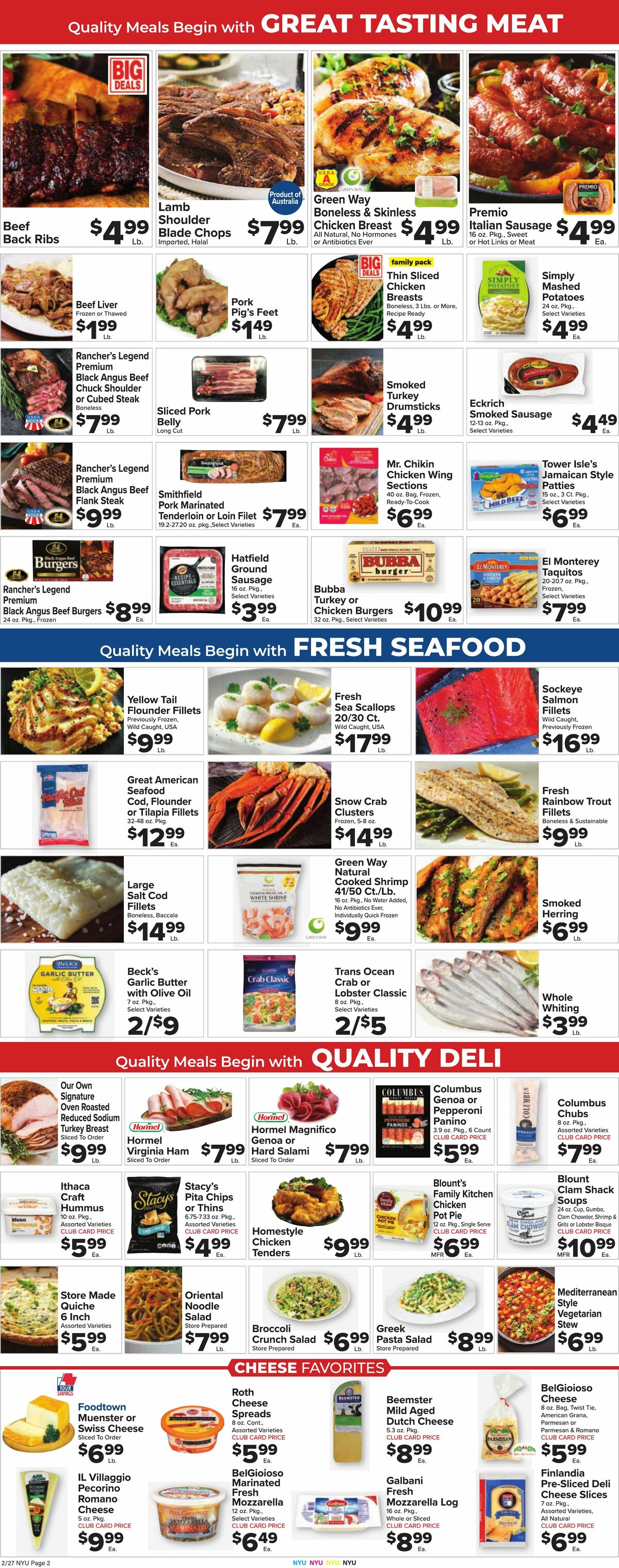 Food Town Weekly Ad from February 27