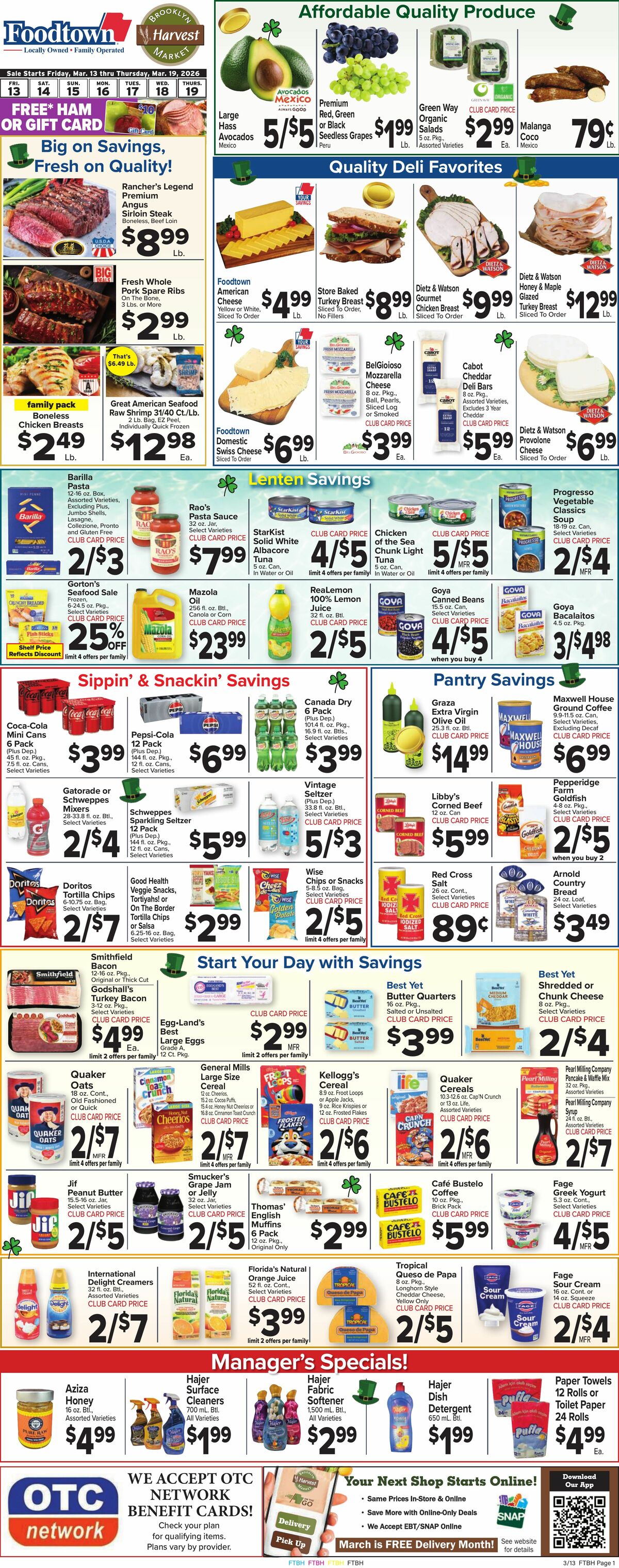 Food Town Weekly Ad from March 13