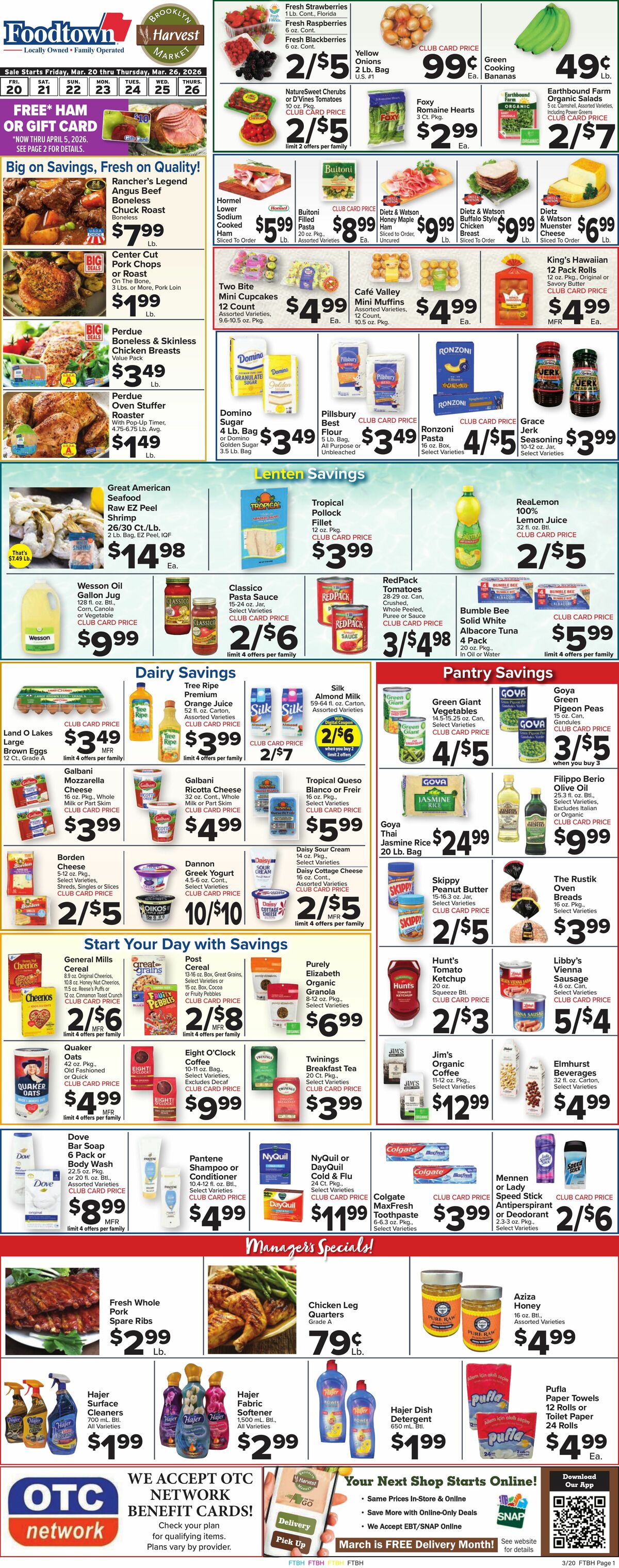 Food Town Weekly Ad from March 20