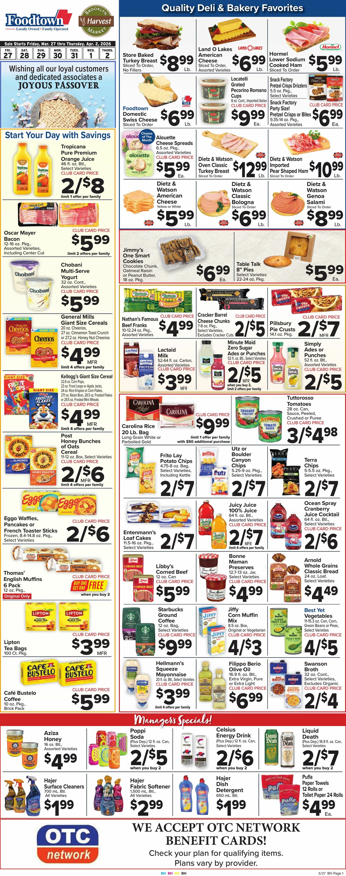 Food Town Weekly Ad from March 27