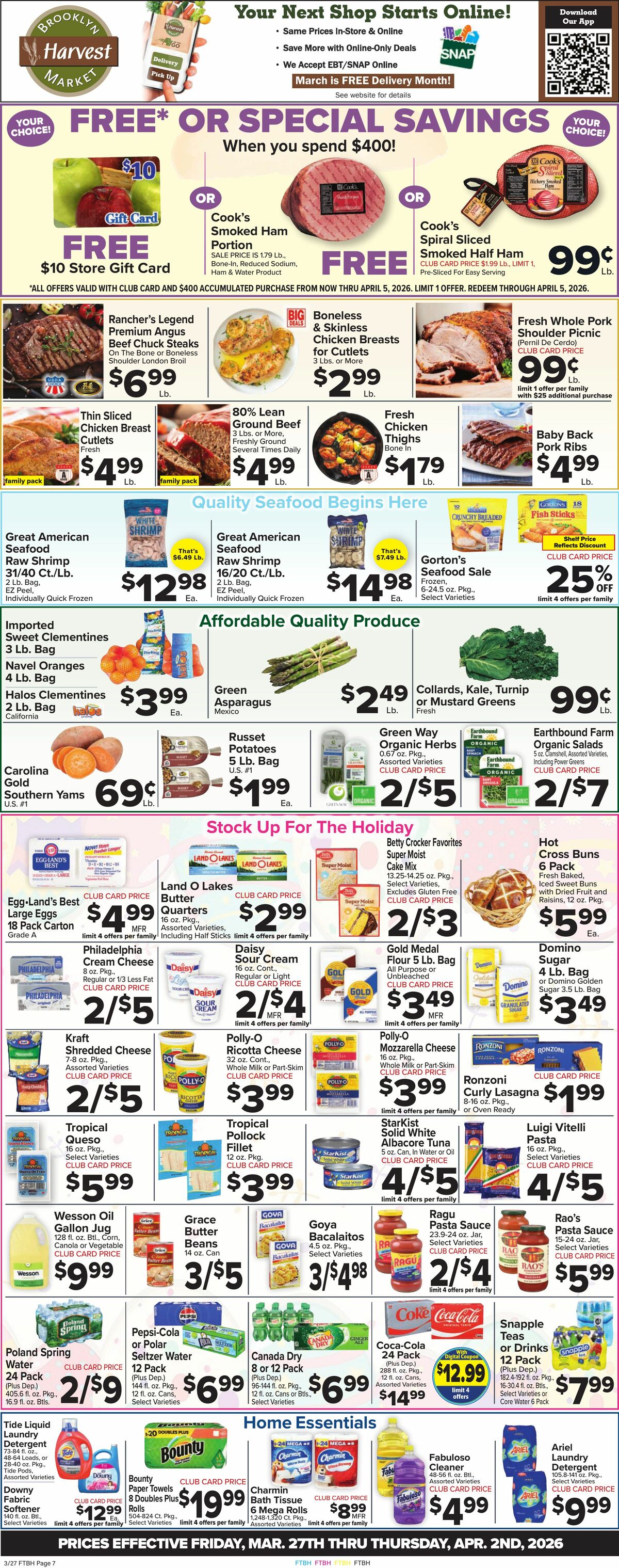 Food Town Weekly Ad from March 27