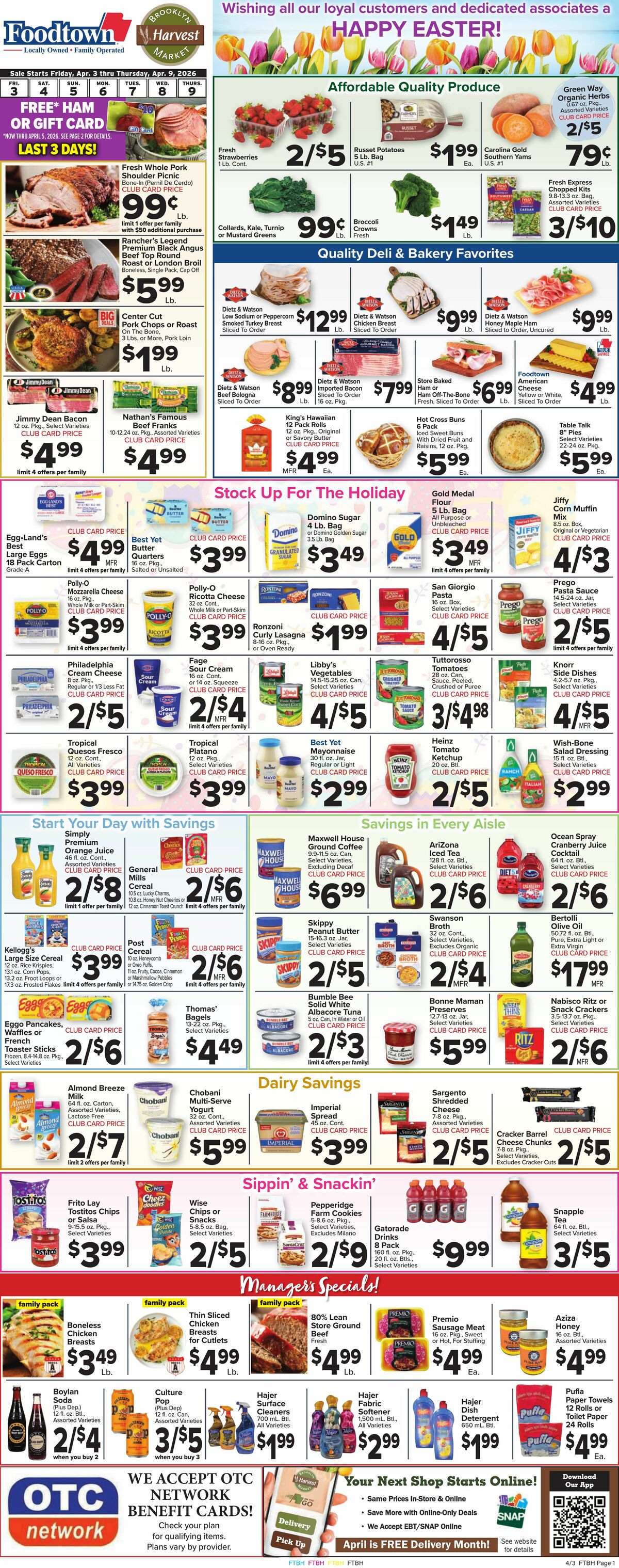 Food Town Weekly Ad from April 3