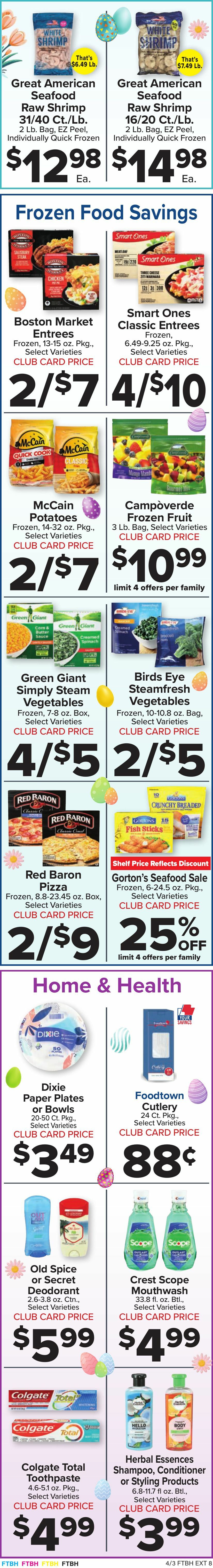 Food Town Weekly Ad from April 3