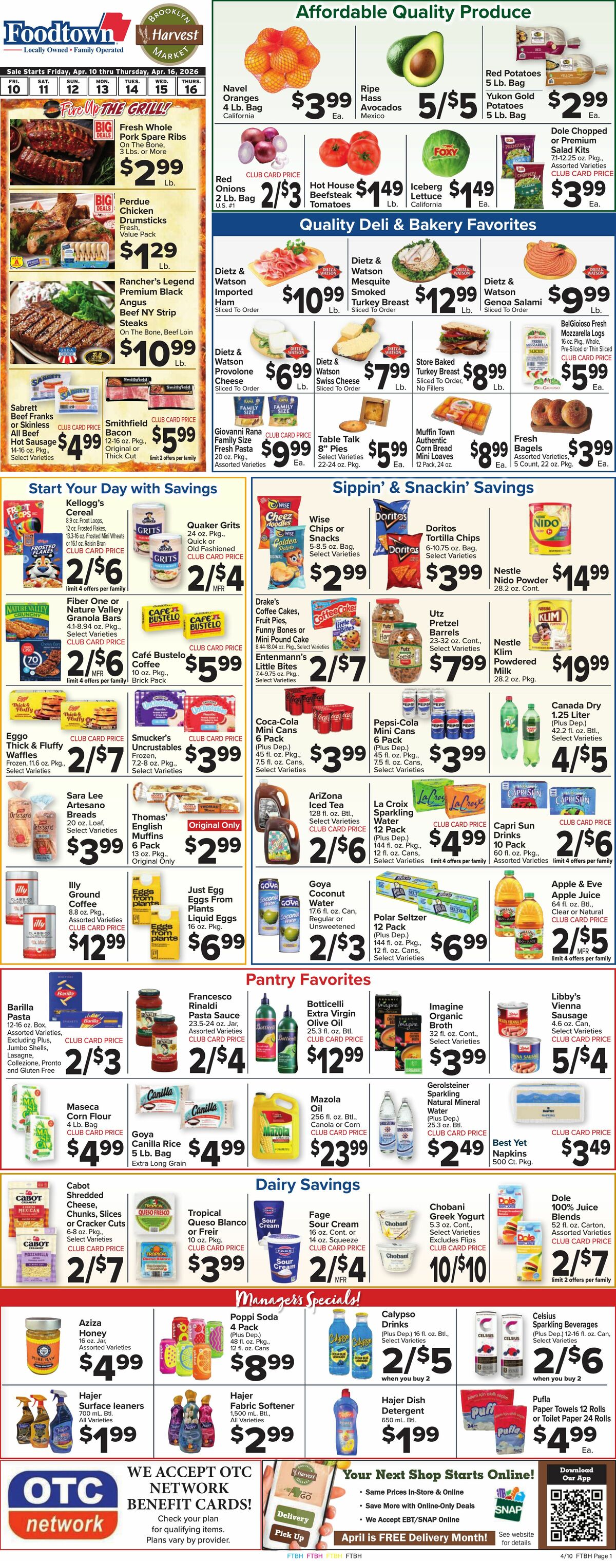 Food Town Weekly Ad from April 10