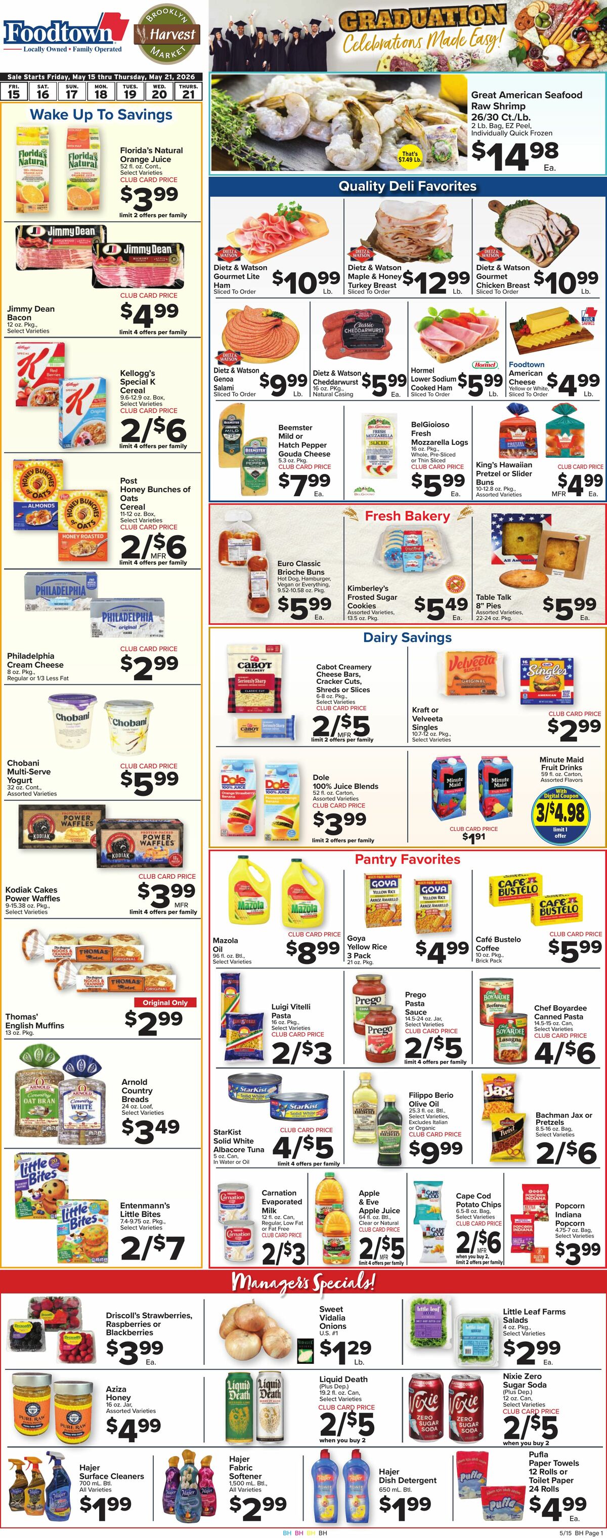 Food Town Weekly Ad from May 15