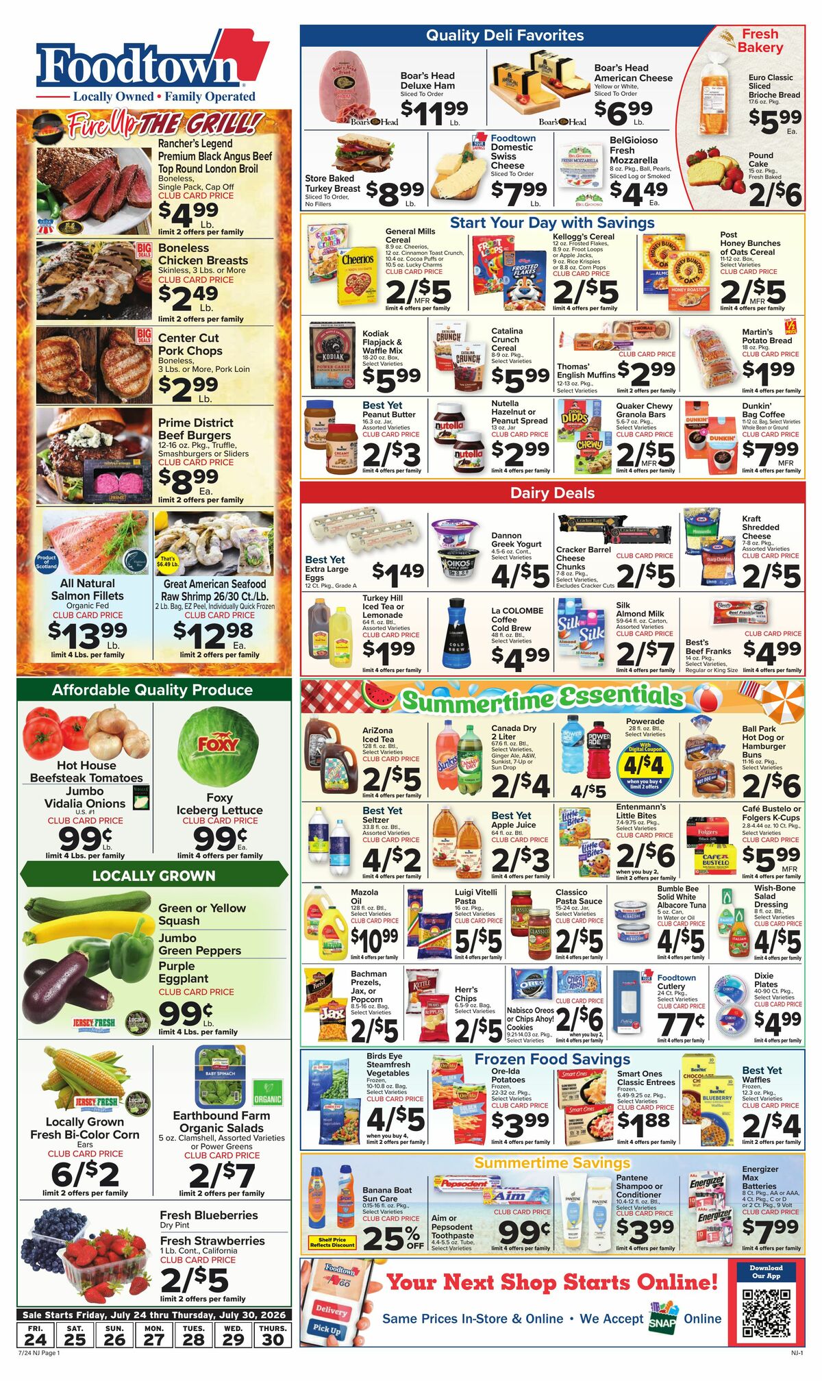 Food Town Weekly Ad from July 24