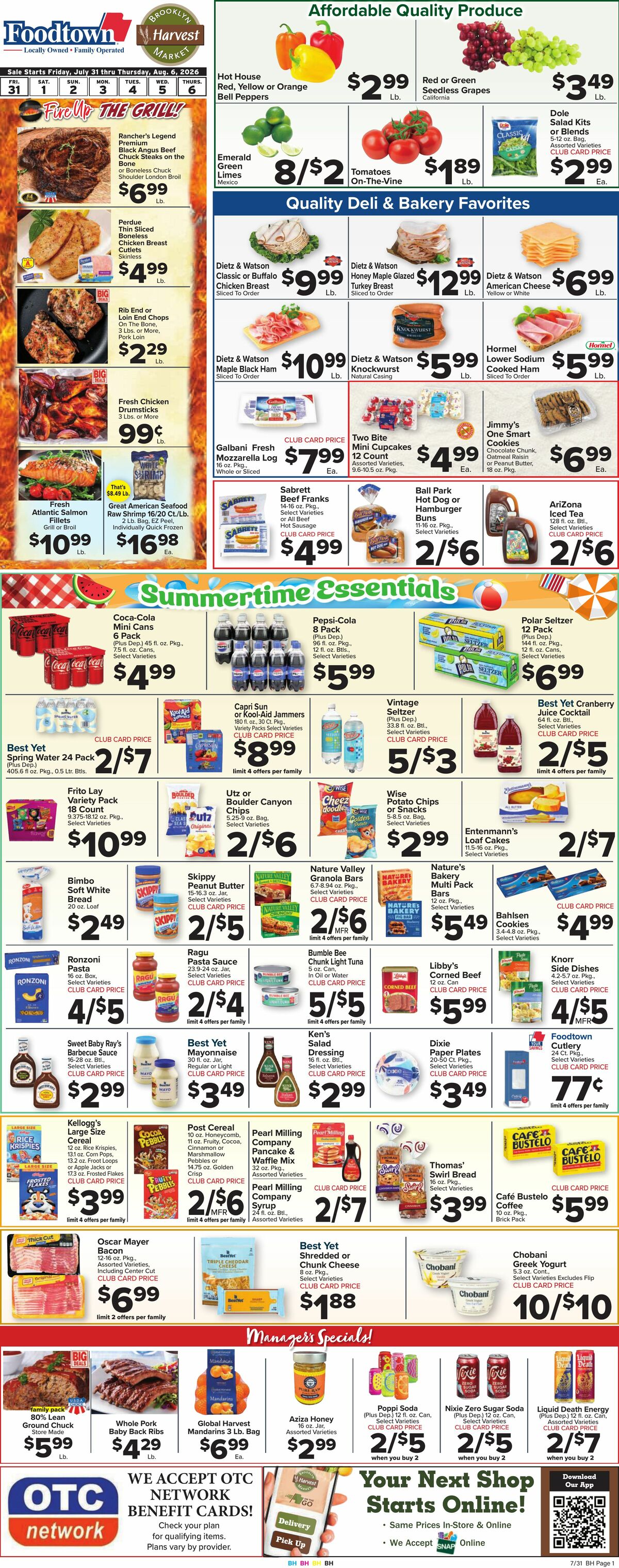 Food Town Weekly Ad from July 31
