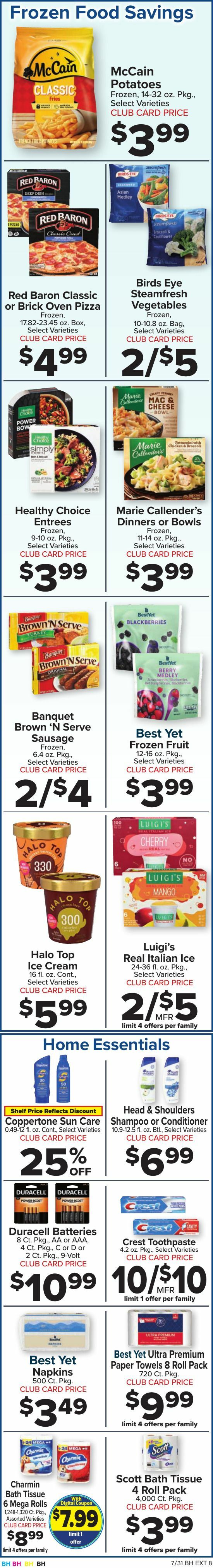 Food Town Weekly Ad from July 31